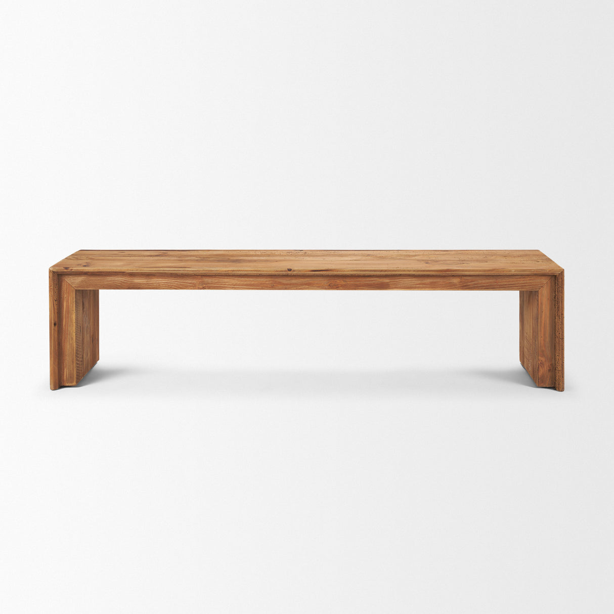 Tahira Rectangular Recycled Wooden Bench from Mercana - Luna Furniture