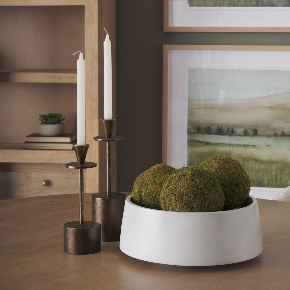 Petria Antiqued Gold Textured Metal Taper Candle Holders from Mercana - Luna Furniture