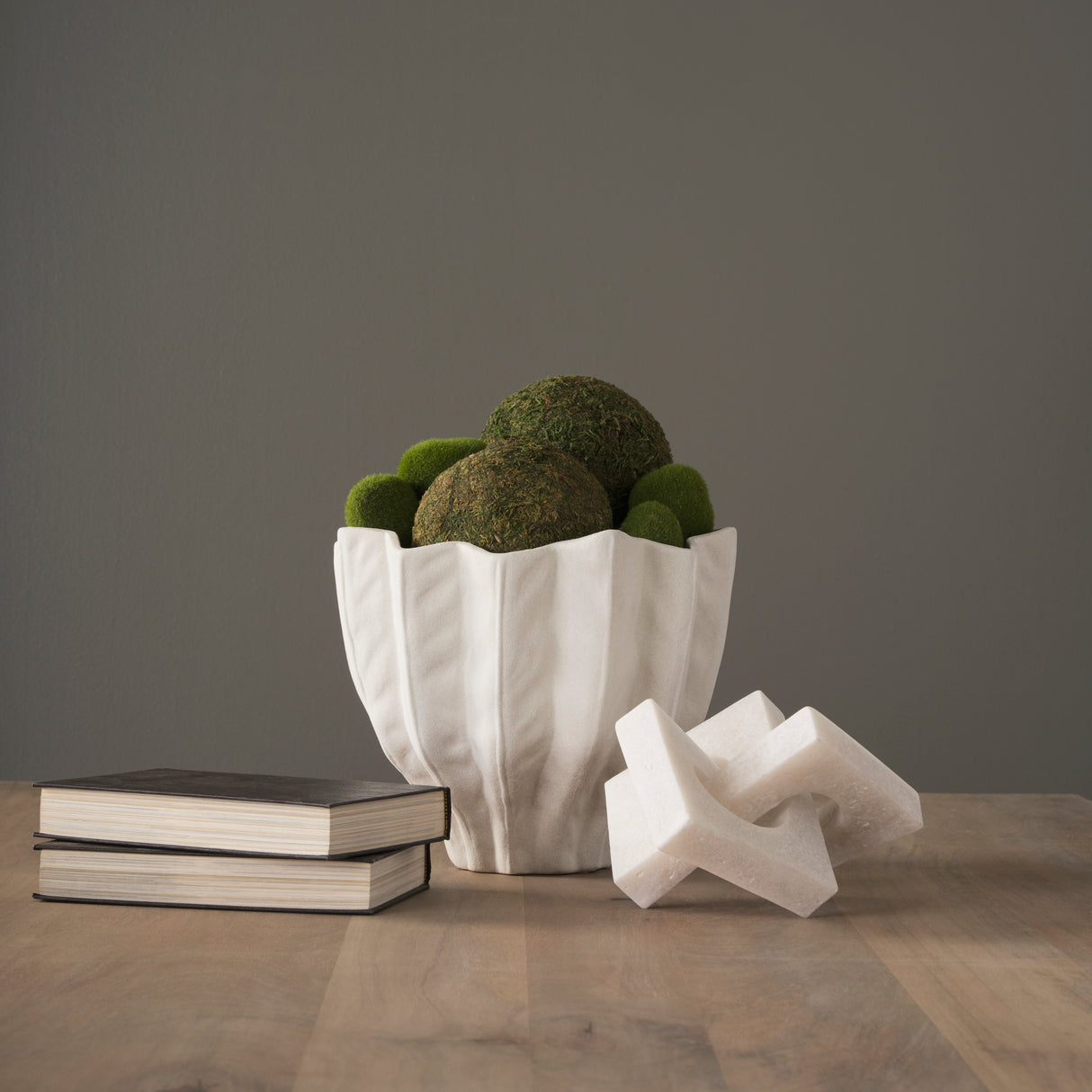 Linx Small Granite Resin Sculpture Decorative Object from Mercana - Luna Furniture