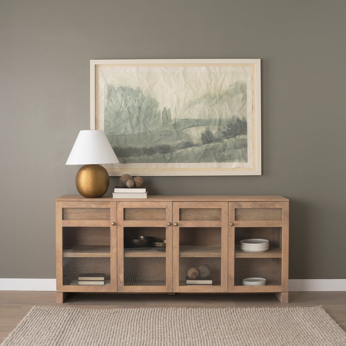 Off By The River by Mercana Studio a Hand Embellished Framed Art Print Matted under Glass from Mercana - Luna Furniture