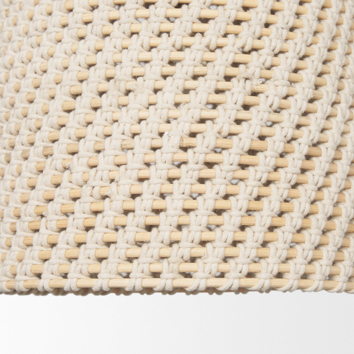 Tosha 1-Light Cotton Rope Bell Pendant from Mercana - Luna Furniture