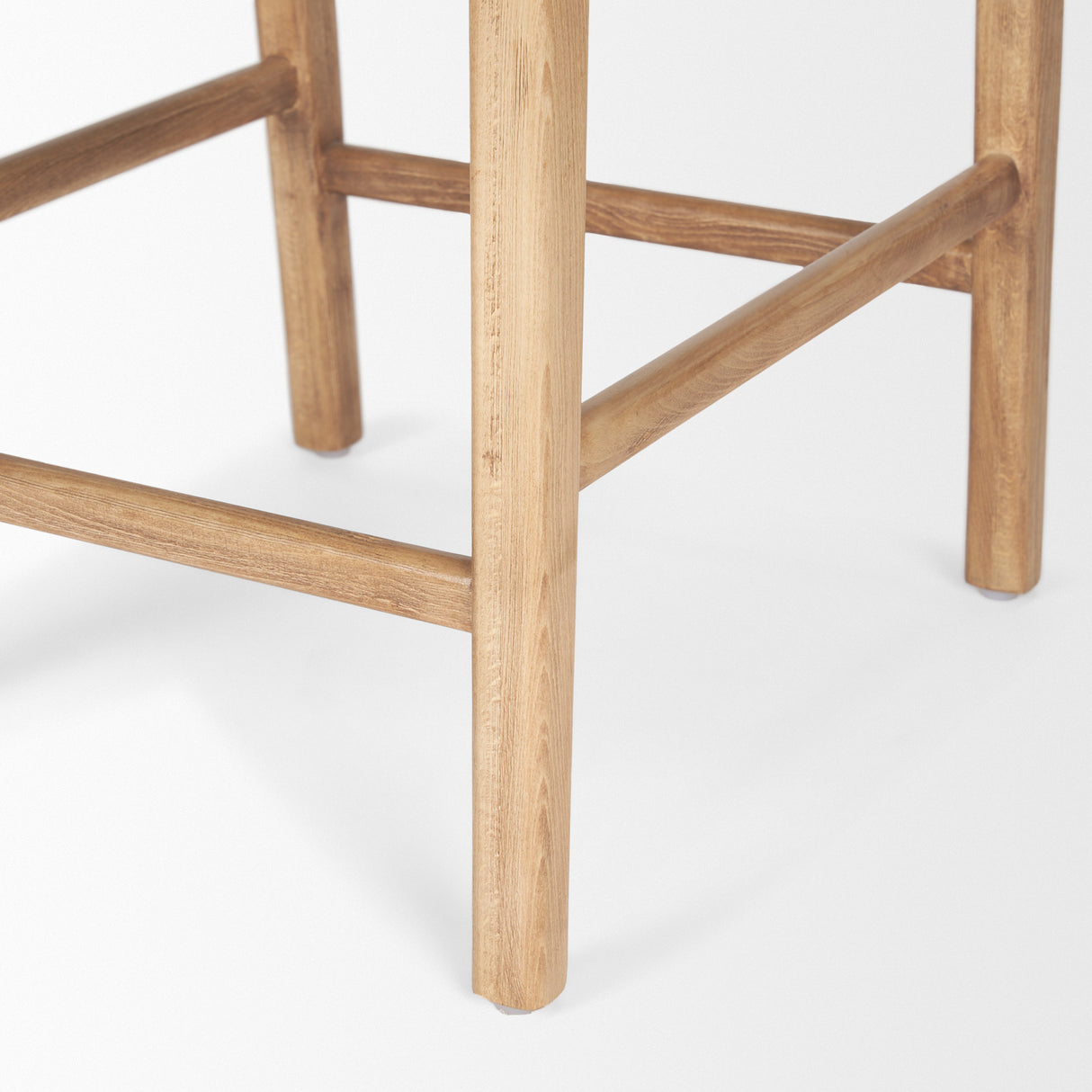 Shane Brown Wood w/ Woven Brown Leather Counter Stool from Mercana - Luna Furniture