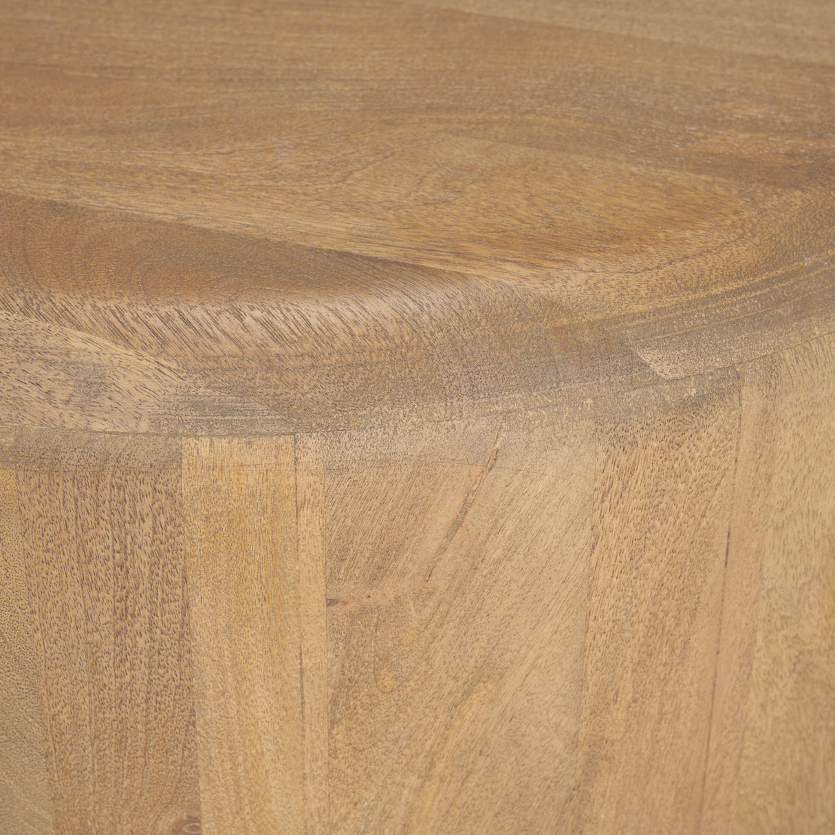 Shima Oval Light Brown Wood w/ Arched Legs Coffee Table from Mercana - Luna Furniture