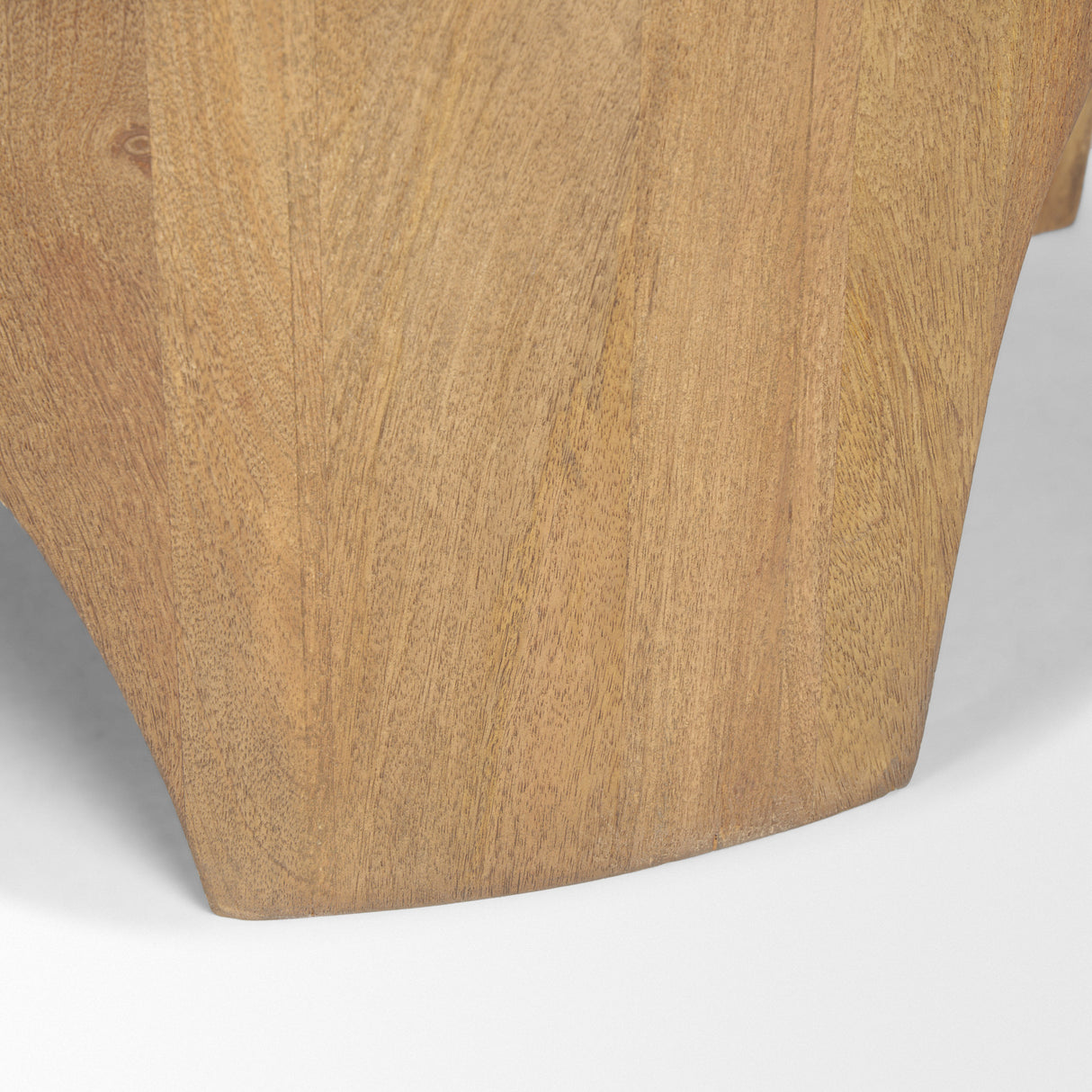 Shima Oval Light Brown Wood w/ Arched Legs Coffee Table from Mercana - Luna Furniture