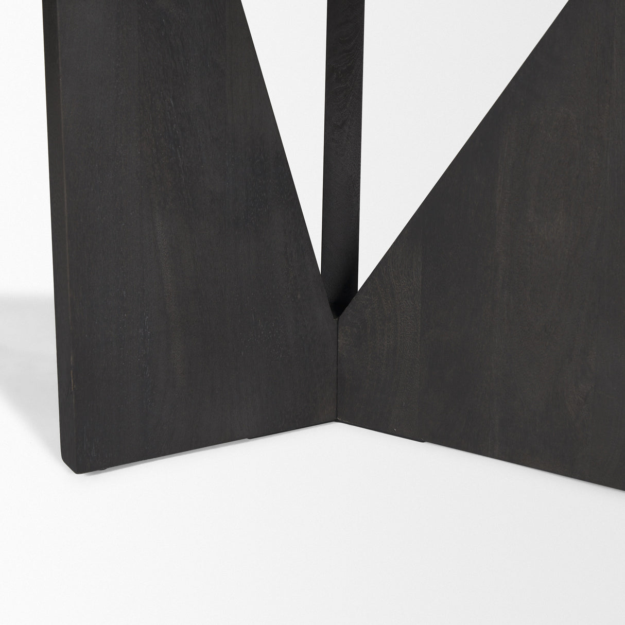 Tarro 84" Rectangular Textured Black Wood w/ Geometrical Base Dining Table from Mercana - Luna Furniture
