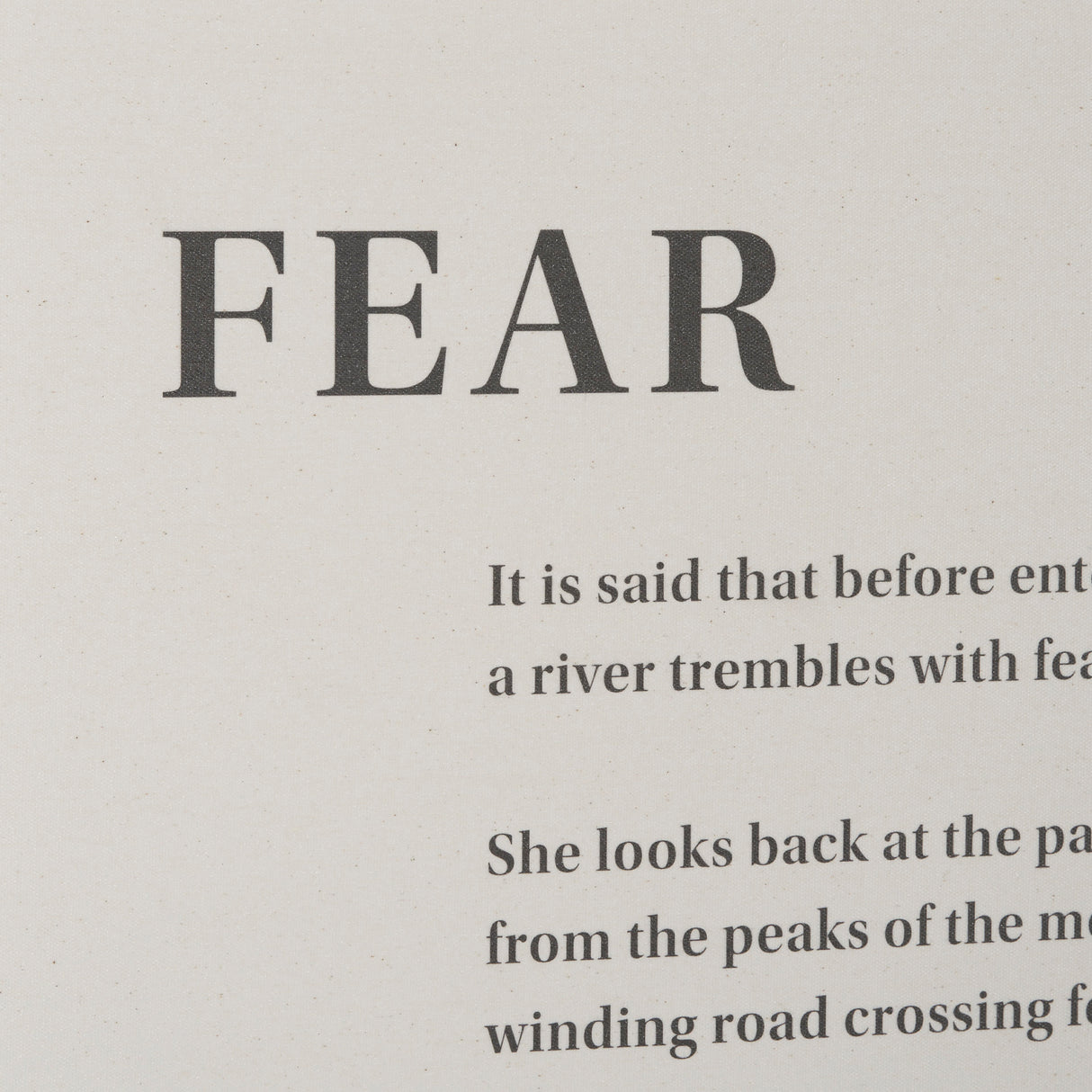 Fear by Mercana Studio a Hand Embellished Framed Art Print Matted under Glass from Mercana - Luna Furniture