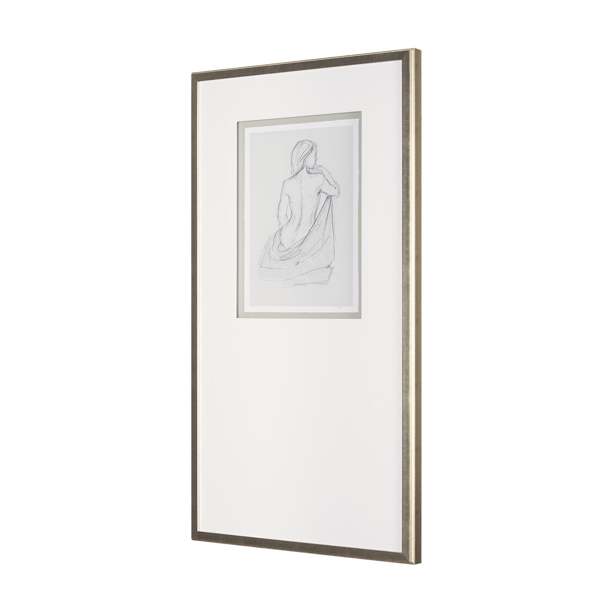 Sitting Model I by Mercana Studio a Hand Embellished Framed Art Print Matted under Glass from Mercana - Luna Furniture