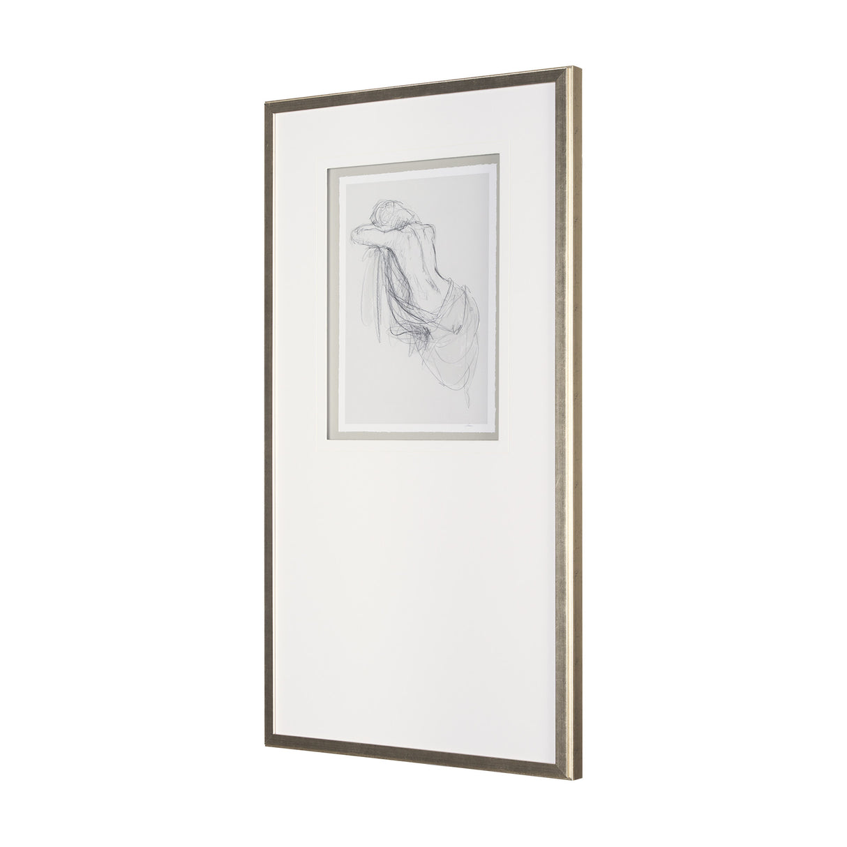Sitting Model III by Mercana Studio a Hand Embellished Framed Art Print Matted under Glass from Mercana - Luna Furniture
