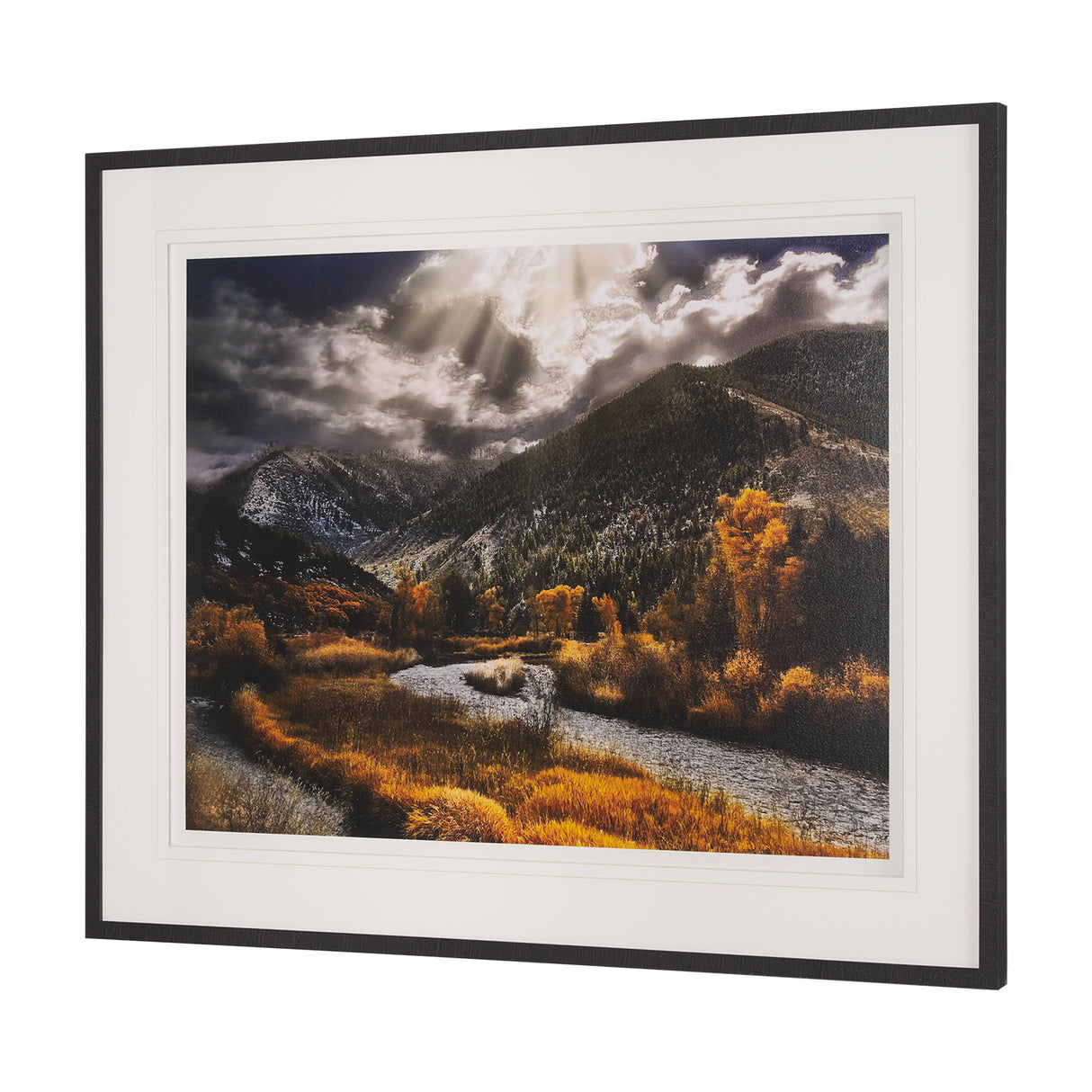 Summit Trail by Bobbie Goodrich a Hand Embellished Framed Photo Art Print Matted under Glass from Mercana - Luna Furniture