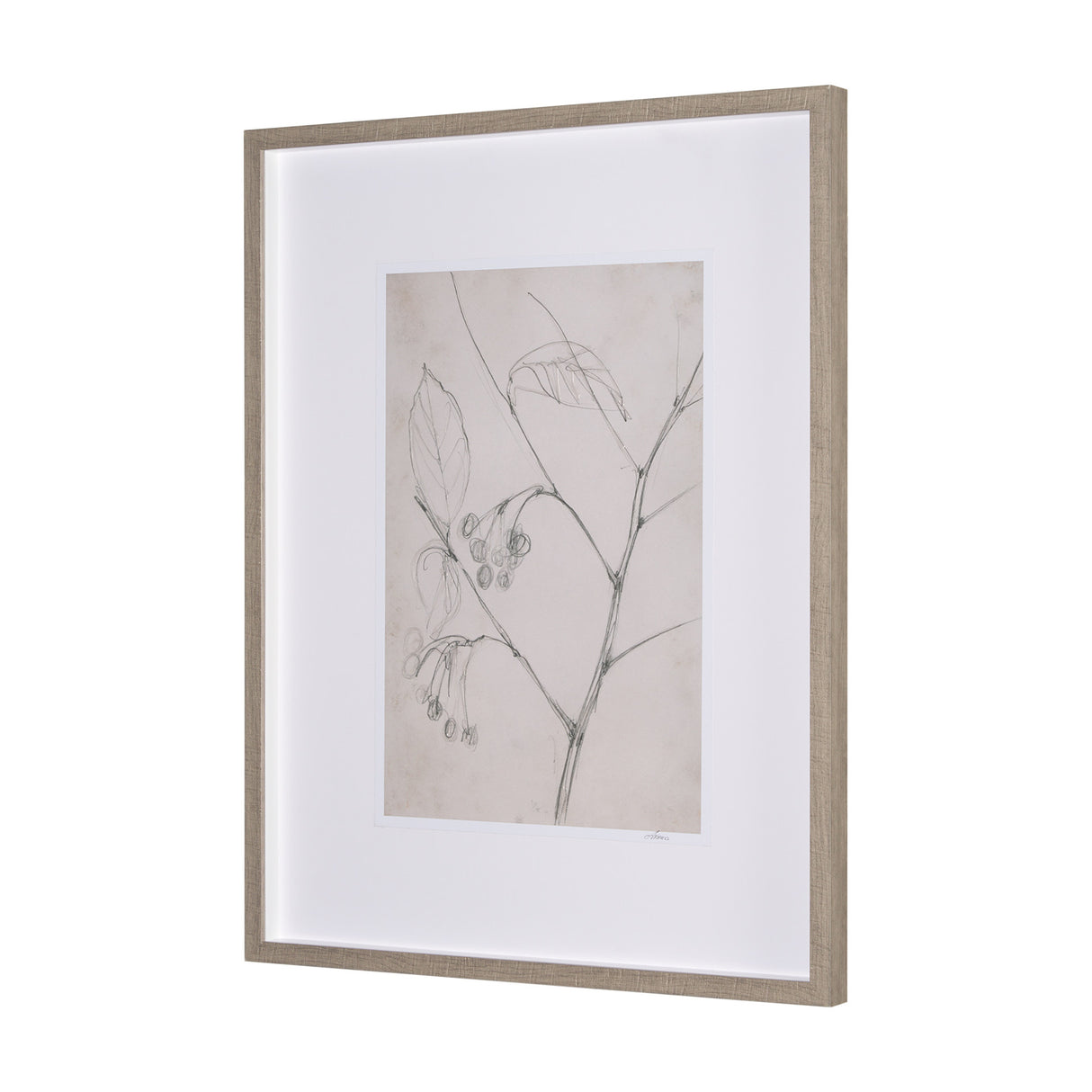 Chokecherry 2 by Mercana Studio a Hand Embellished Framed Art Print Matted under Glass from Mercana - Luna Furniture