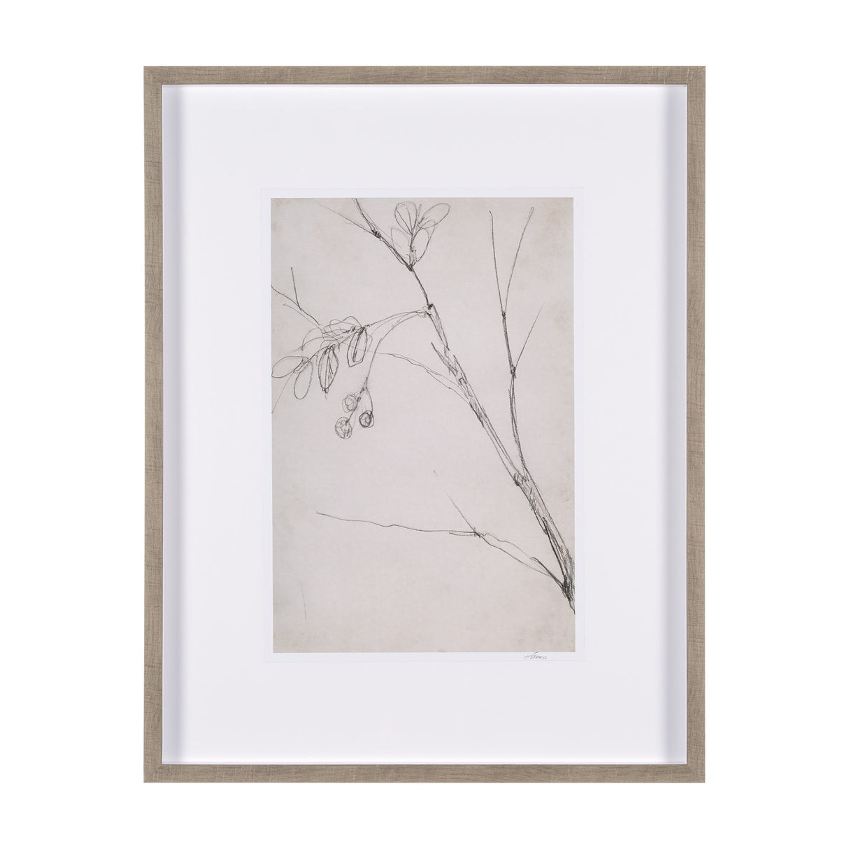 Chokecherry 3 by Mercana Studio a Hand Embellished Framed Art Print Matted under Glass from Mercana - Luna Furniture