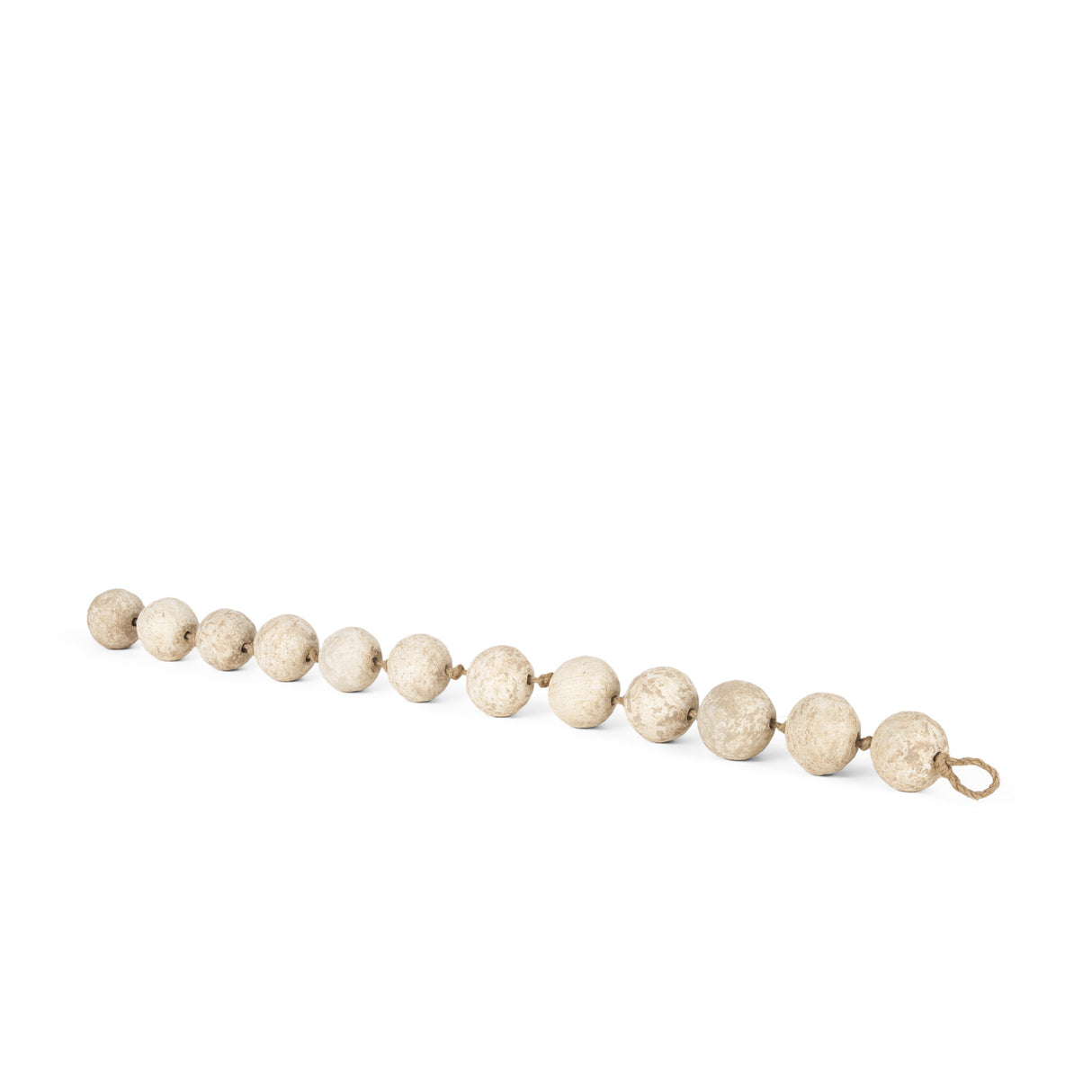 Varamala Beige Paper Mache Sphere Garland from Mercana - Luna Furniture
