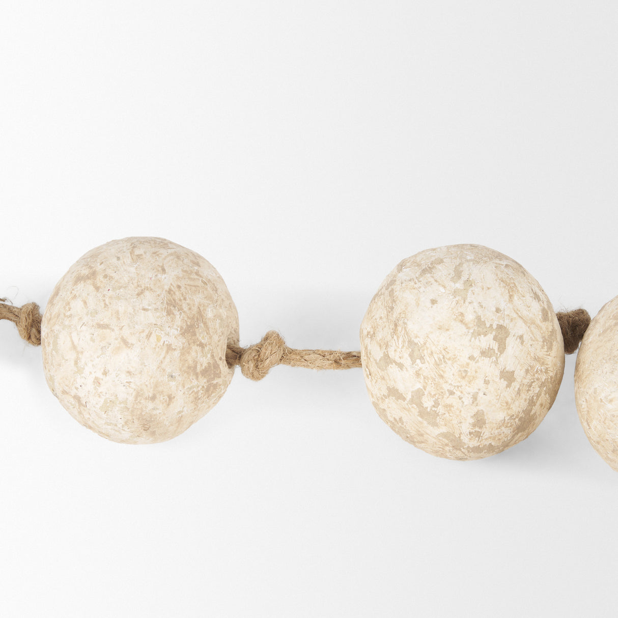 Varamala Beige Paper Mache Sphere Garland from Mercana - Luna Furniture