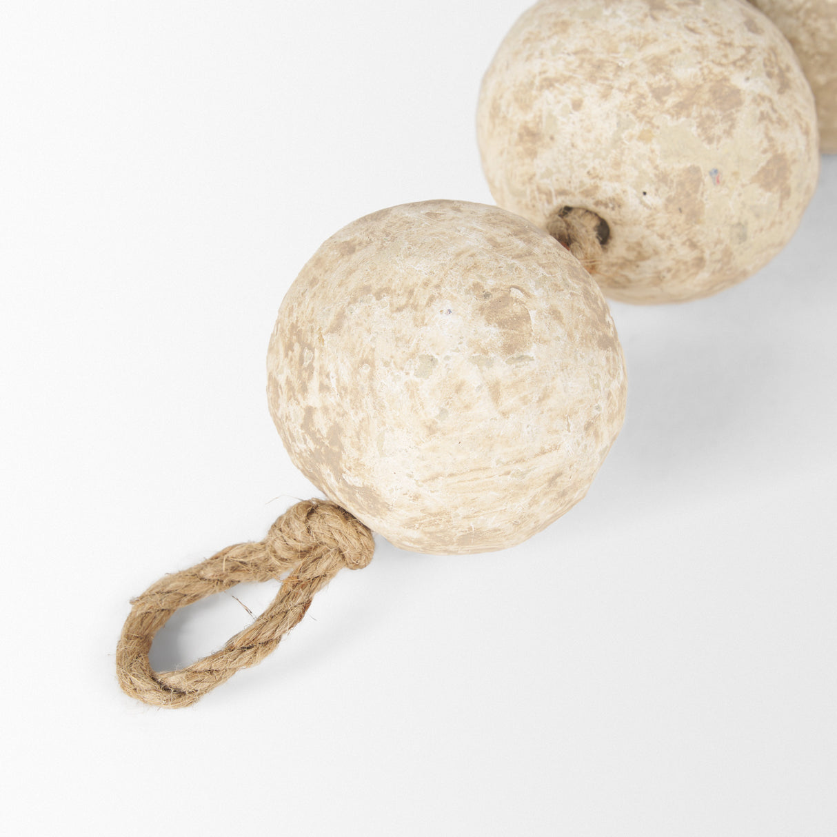 Varamala Beige Paper Mache Sphere Garland from Mercana - Luna Furniture