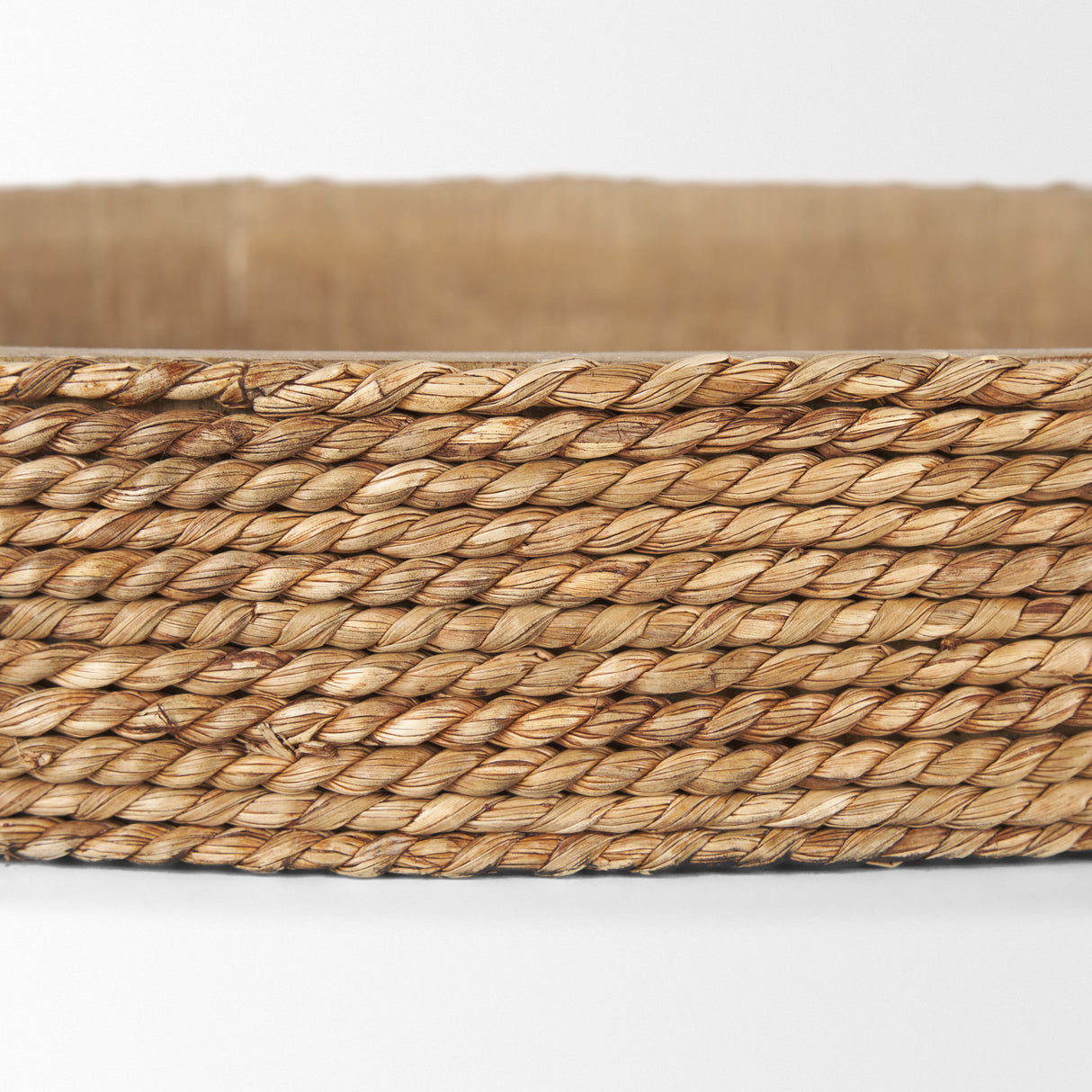 Wheaton Light Brown Wood w/ Natural Jute Serving Trays from Mercana - Luna Furniture