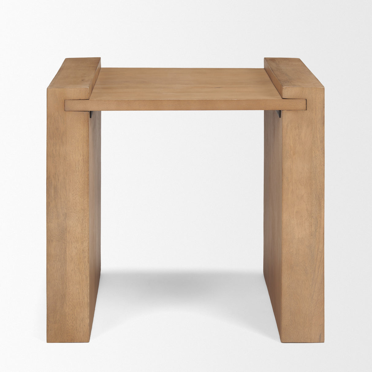 Wesson Light Brown Wood Accent Table from Mercana - Luna Furniture