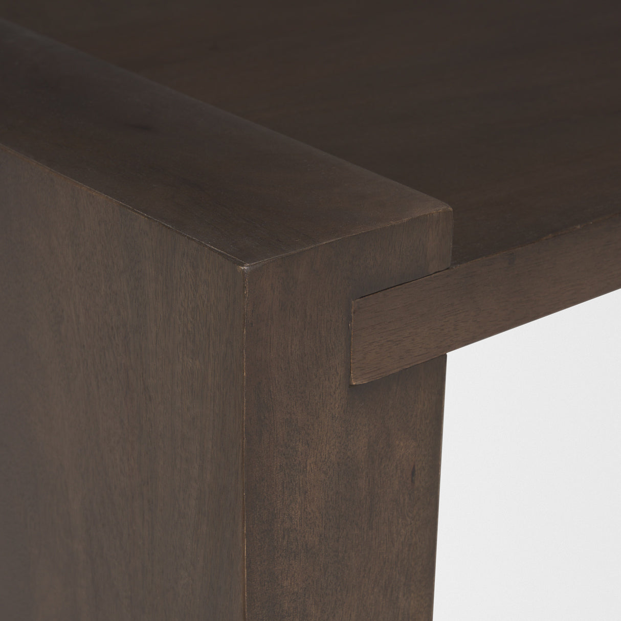 Wesson Dark Brown Wooden Rectangular Coffee Table from Mercana - Luna Furniture