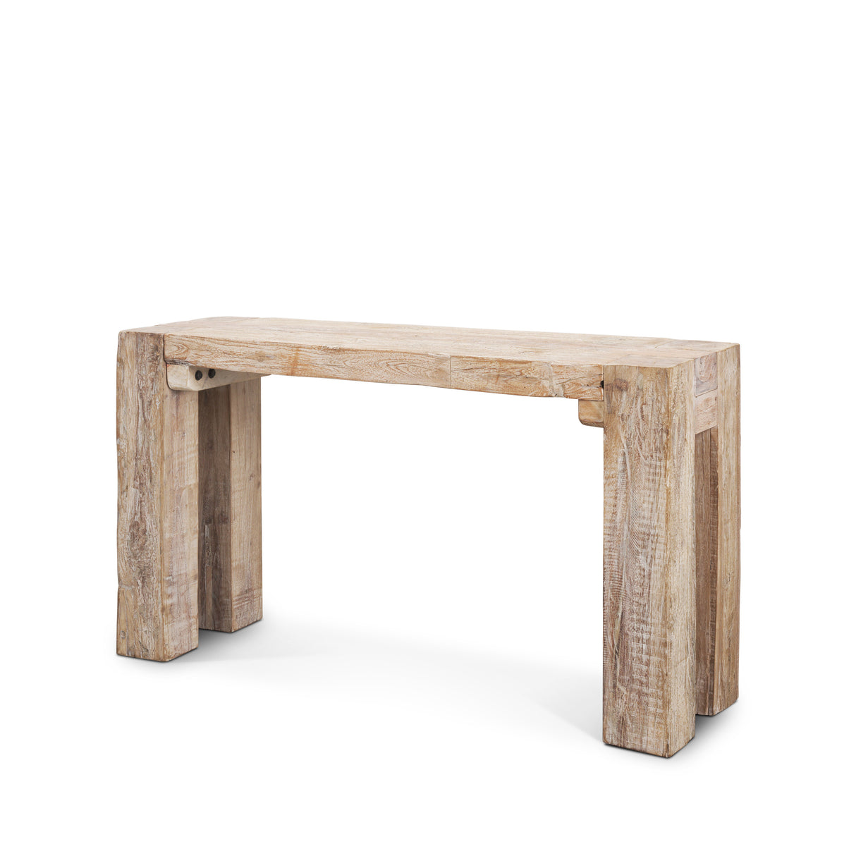 McArthur Whitewash Reclaimed Wood Console Table from Mercana - Luna Furniture
