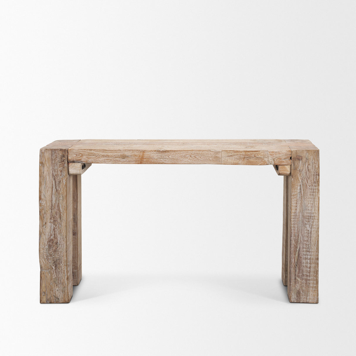 McArthur Whitewash Reclaimed Wood Console Table from Mercana - Luna Furniture