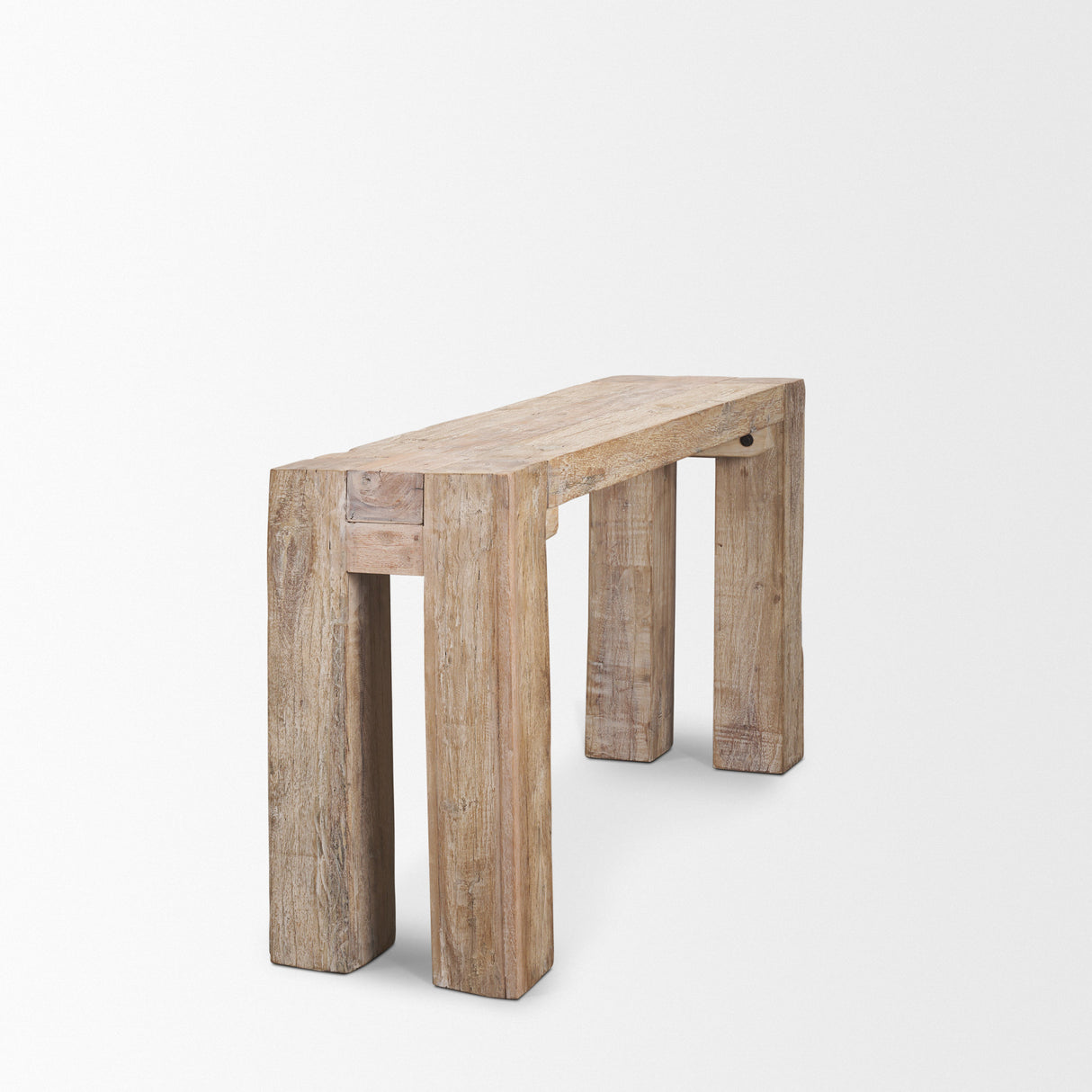 McArthur Whitewash Reclaimed Wood Console Table from Mercana - Luna Furniture