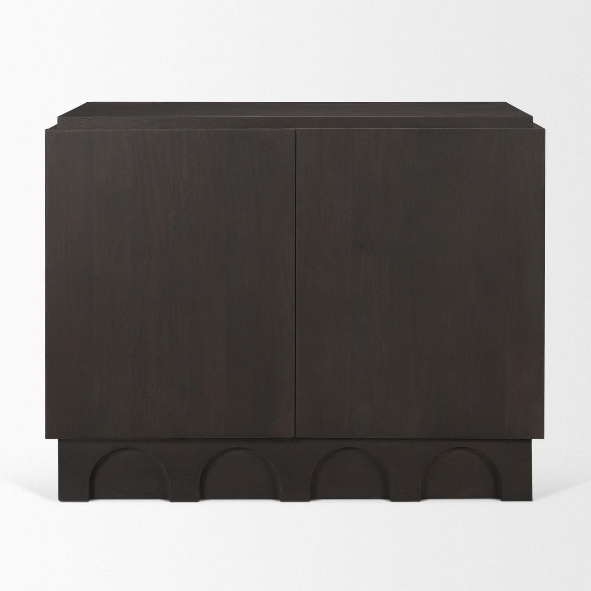 Wagner Dark Brown Wood w/ Arched Design Accent Cabinet from Mercana - Luna Furniture