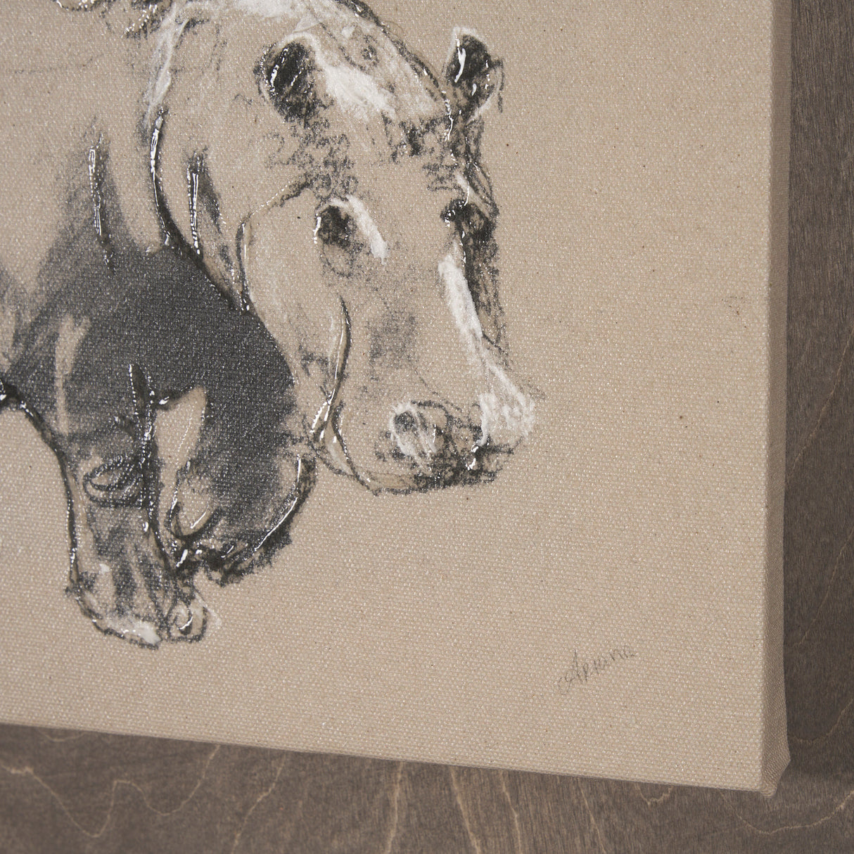African Animal Study I by Mercana Studio a Hand Embellished Framed Art Print from Mercana - Luna Furniture