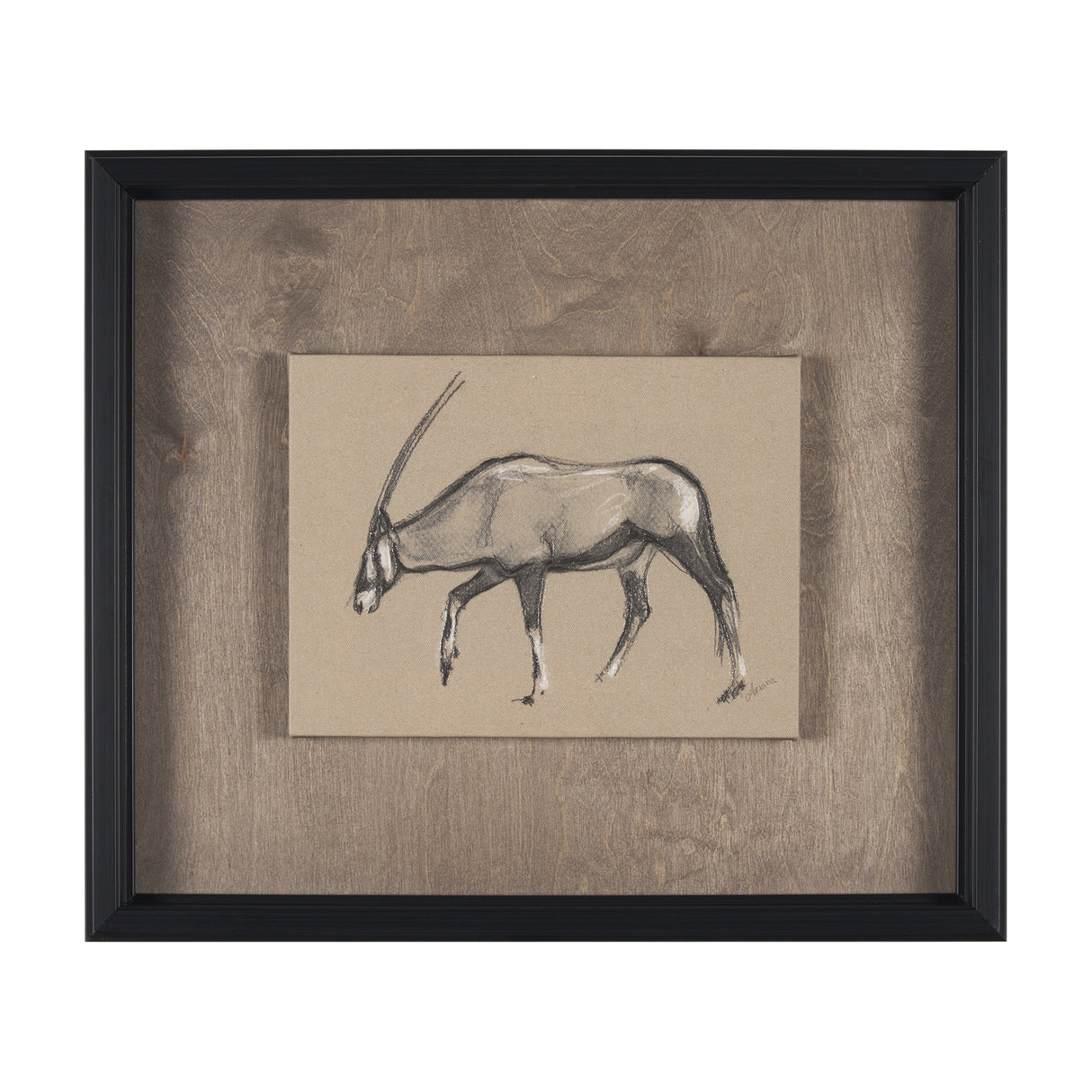 African Animal Study II by Mercana Studio a Hand Embellished Framed Art Print from Mercana - Luna Furniture