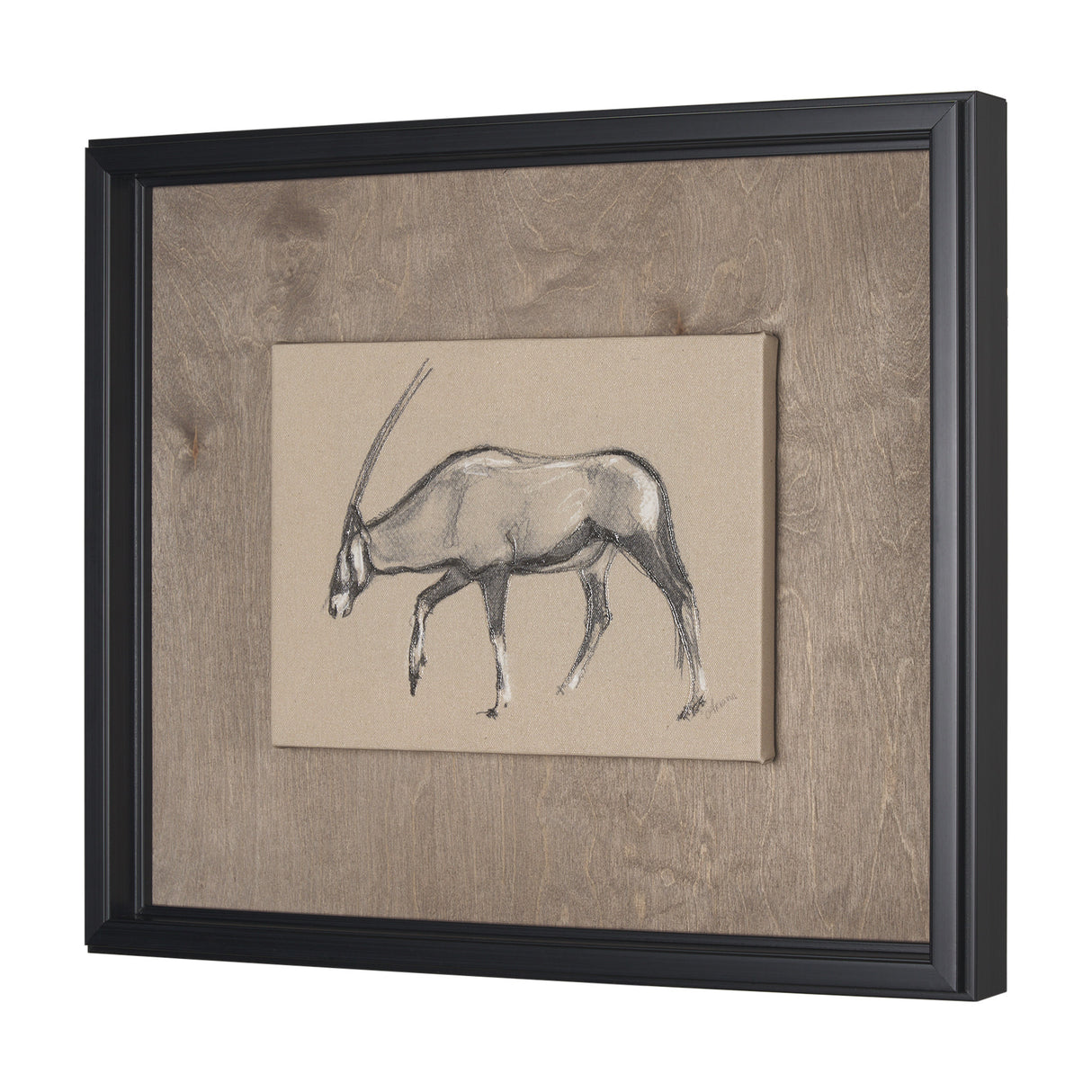 African Animal Study II by Mercana Studio a Hand Embellished Framed Art Print from Mercana - Luna Furniture
