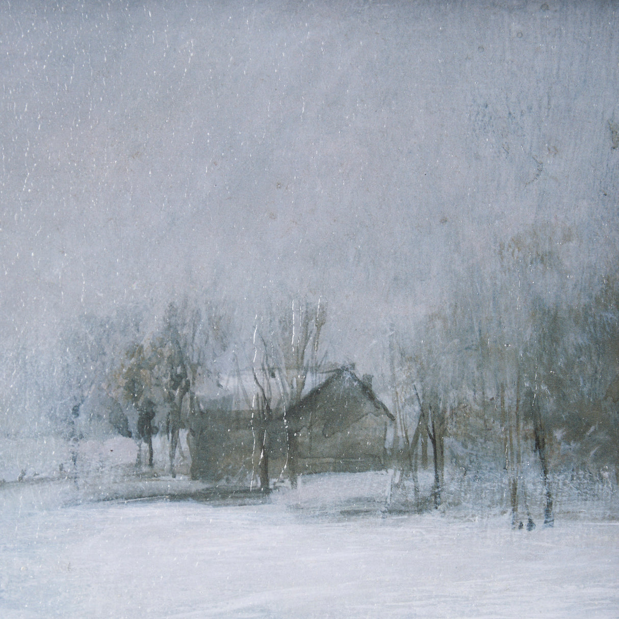 Winter On The Farm II by Mercana Studio a Hand Embellished Framed Art Print from Mercana - Luna Furniture