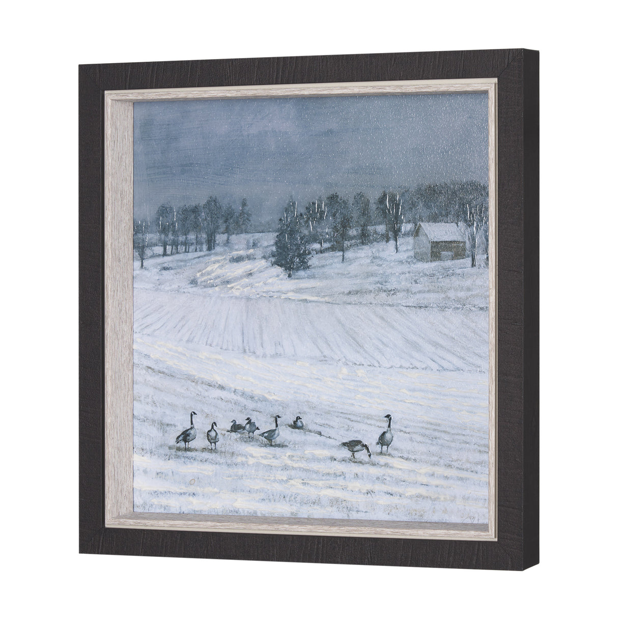 Winter On The Farm IV by Mercana Studio a Hand Embellished Framed Art Print from Mercana - Luna Furniture