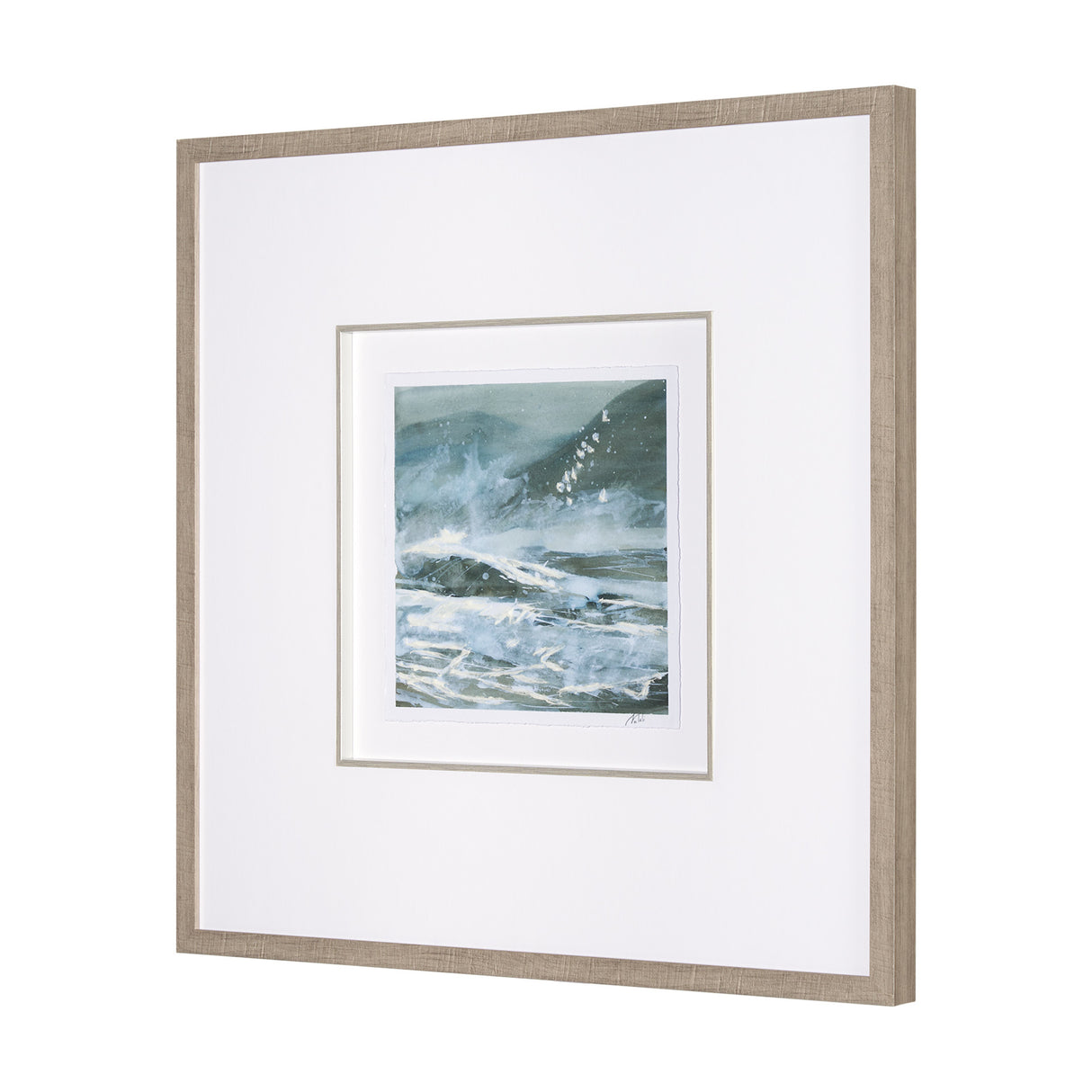 Stormy Coast II by Mercana Studio a Hand Embellished Framed Art Print Matted under Glass from Mercana - Luna Furniture