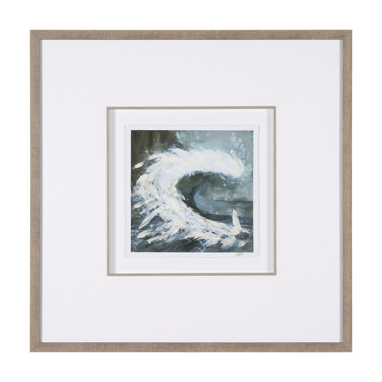 Stormy Coast IV by Mercana Studio a Hand Embellished Framed Art Print Matted under Glass from Mercana - Luna Furniture
