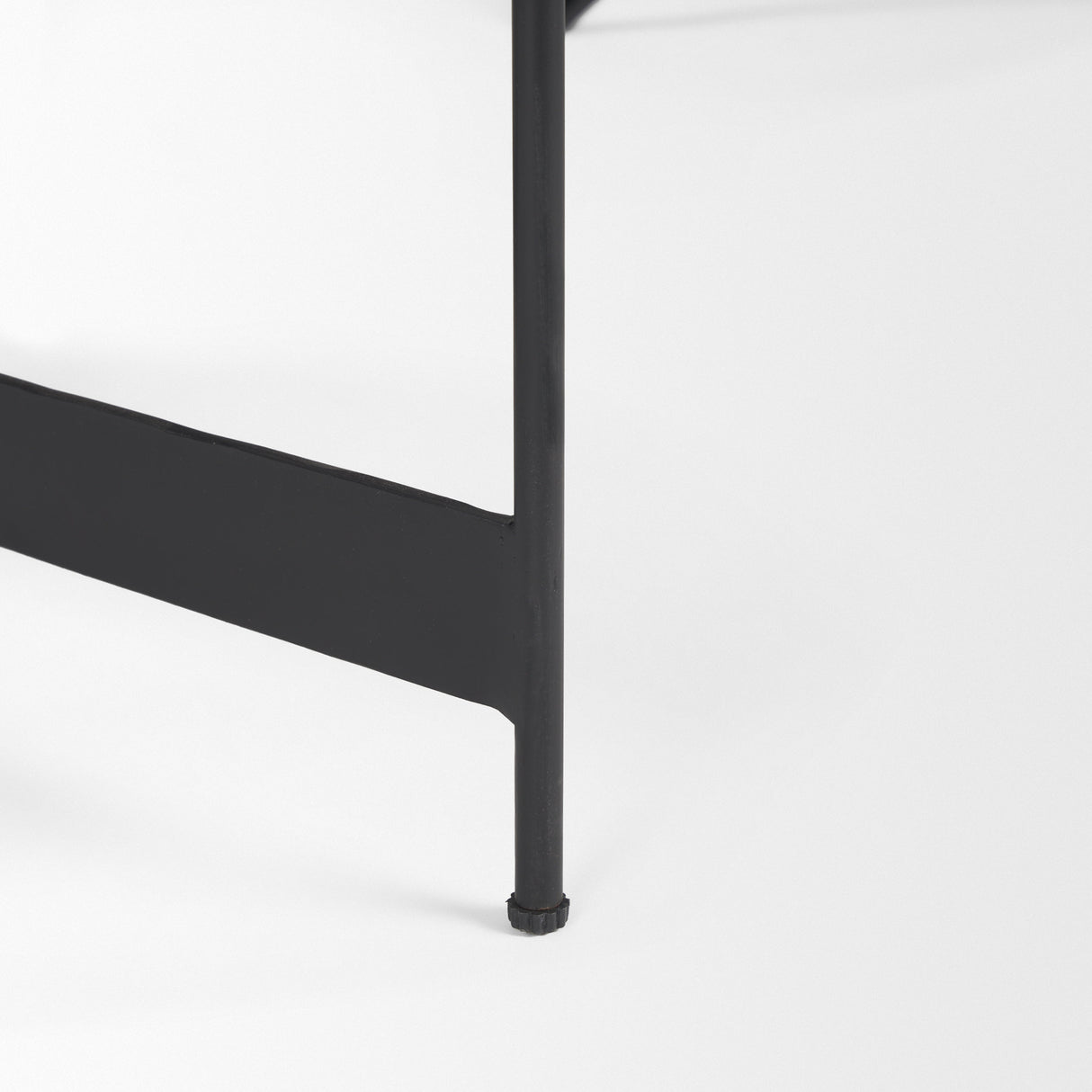 Wade Travertine Marble w/ Matte Black Metal Coffee Tables from Mercana - Luna Furniture