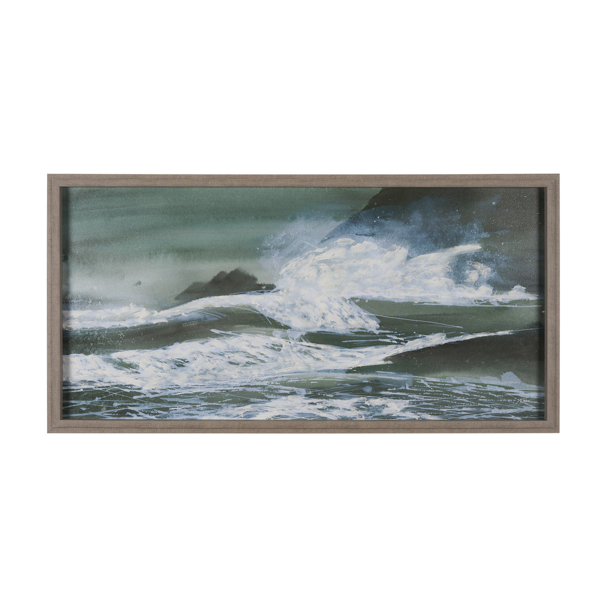Stormy Coast I by Mercana Studio a Hand Embellished Framed Photo Art Print from Mercana - Luna Furniture