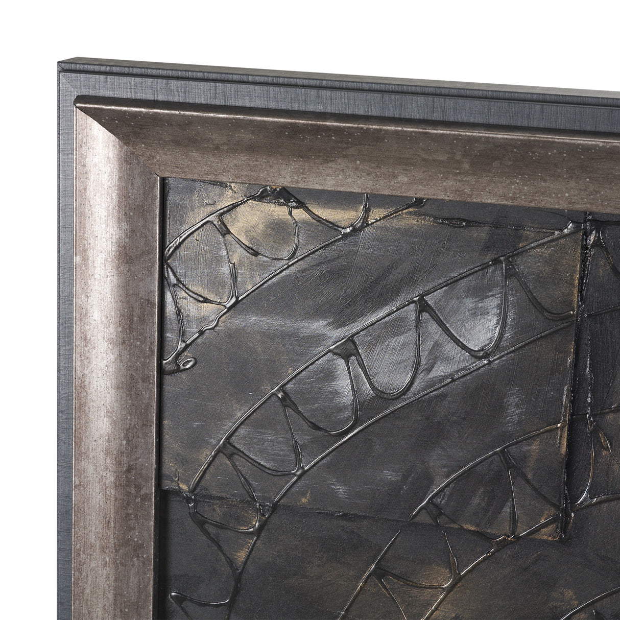 Layered Alloy I by Studio M a handmade Original 3D Textured Framed Artwork from Mercana - Luna Furniture