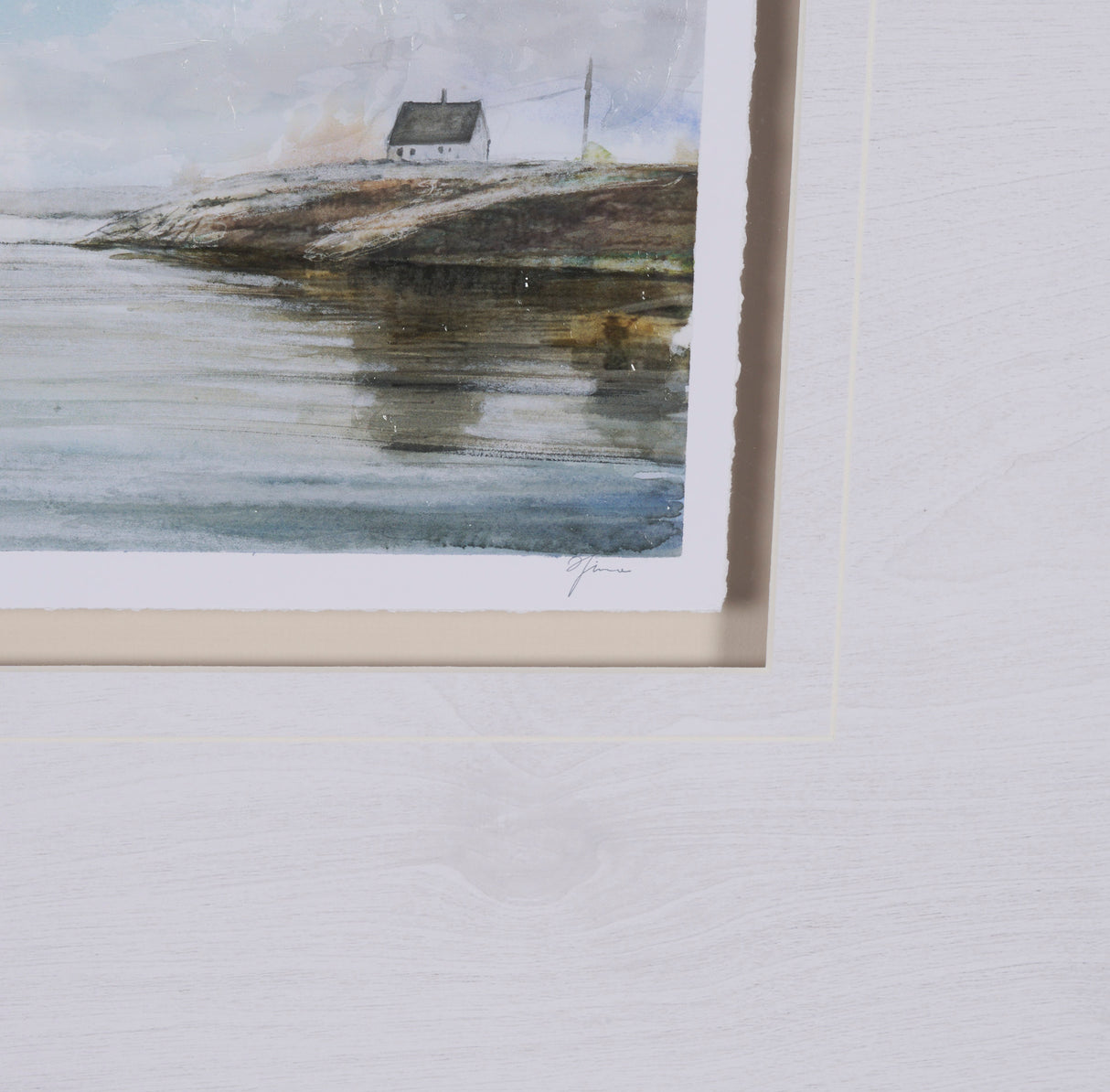 East Coast View I by Mercana Studio a Hand Embellished Framed Art Print Matted under Glass from Mercana - Luna Furniture