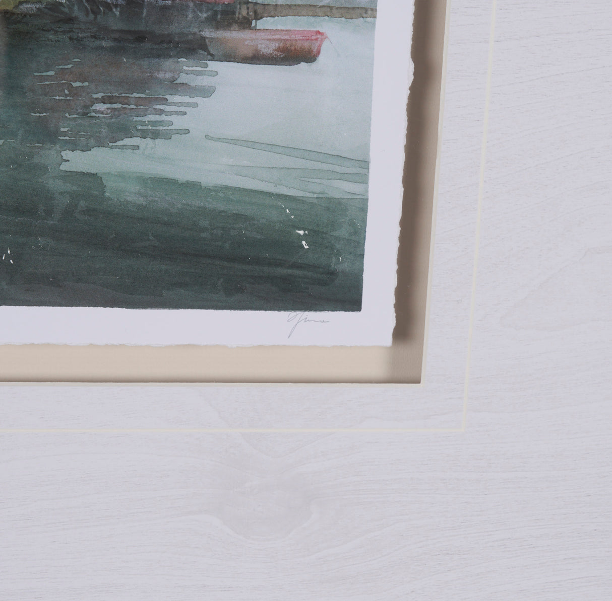 East Coast View II by Mercana Studio a Hand Embellished Framed Art Print Matted under Glass from Mercana - Luna Furniture
