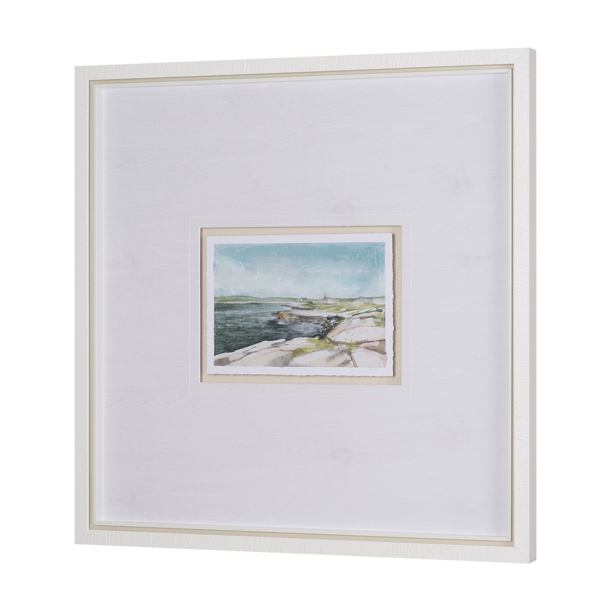 East Coast View III by Mercana Studio a Hand Embellished Framed Art Print Matted under Glass from Mercana - Luna Furniture