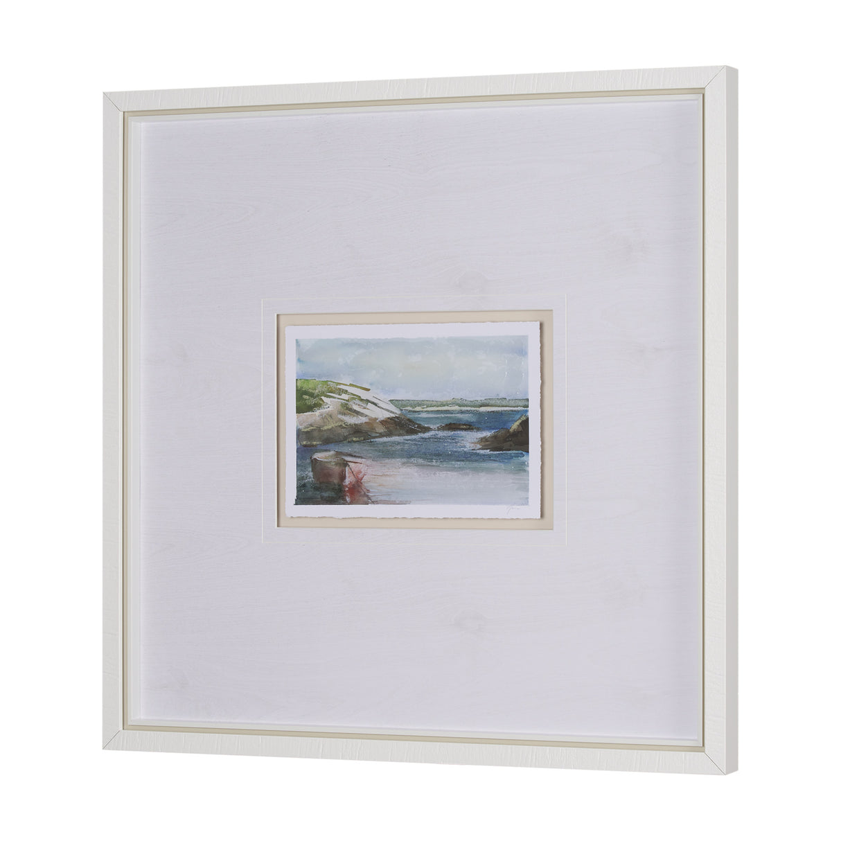 East Coast View IV by Mercana Studio a Hand Embellished Framed Art Print Matted under Glass from Mercana - Luna Furniture