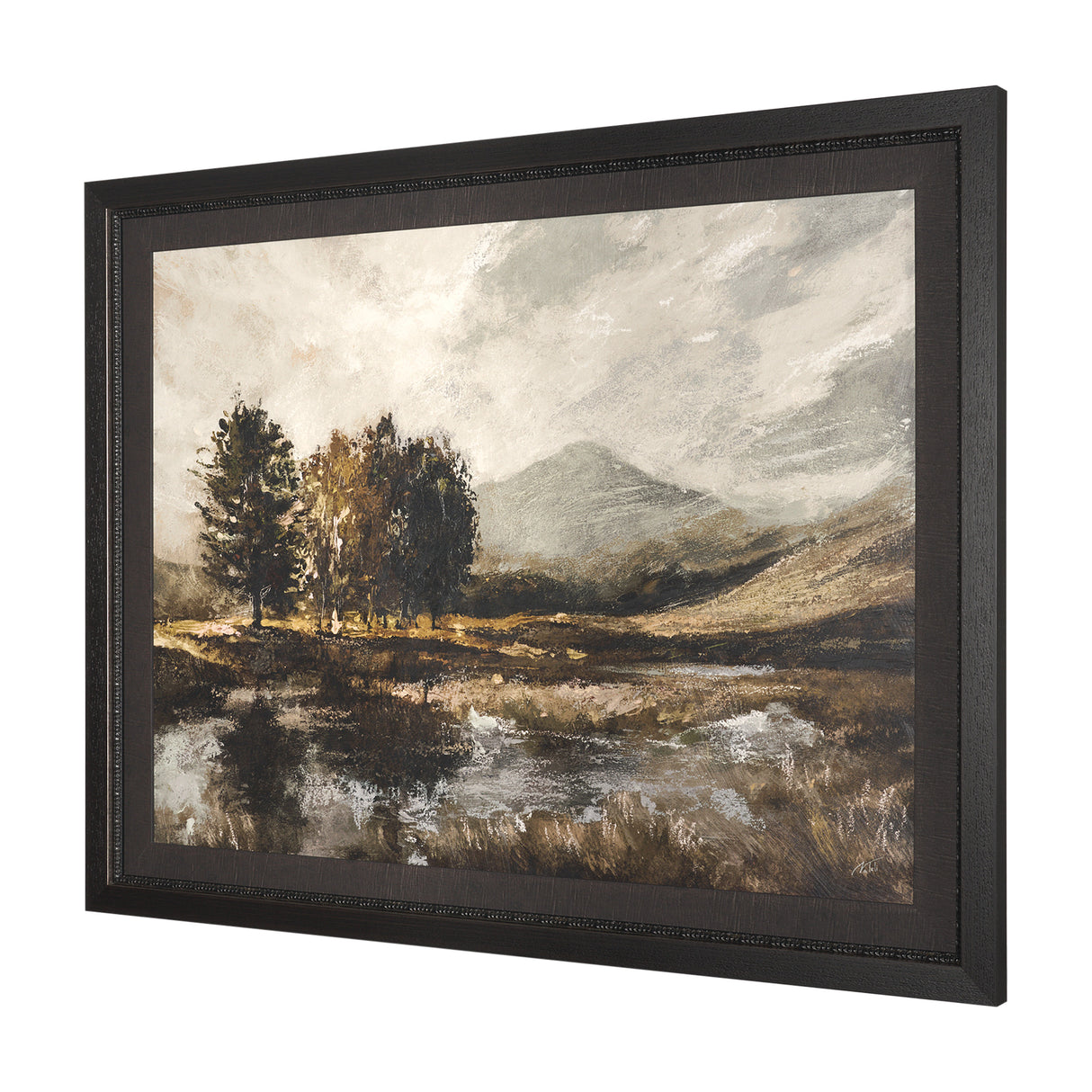Old Style Landscape by Mercana Studio a Hand Embellished Framed Art Print from Mercana - Luna Furniture