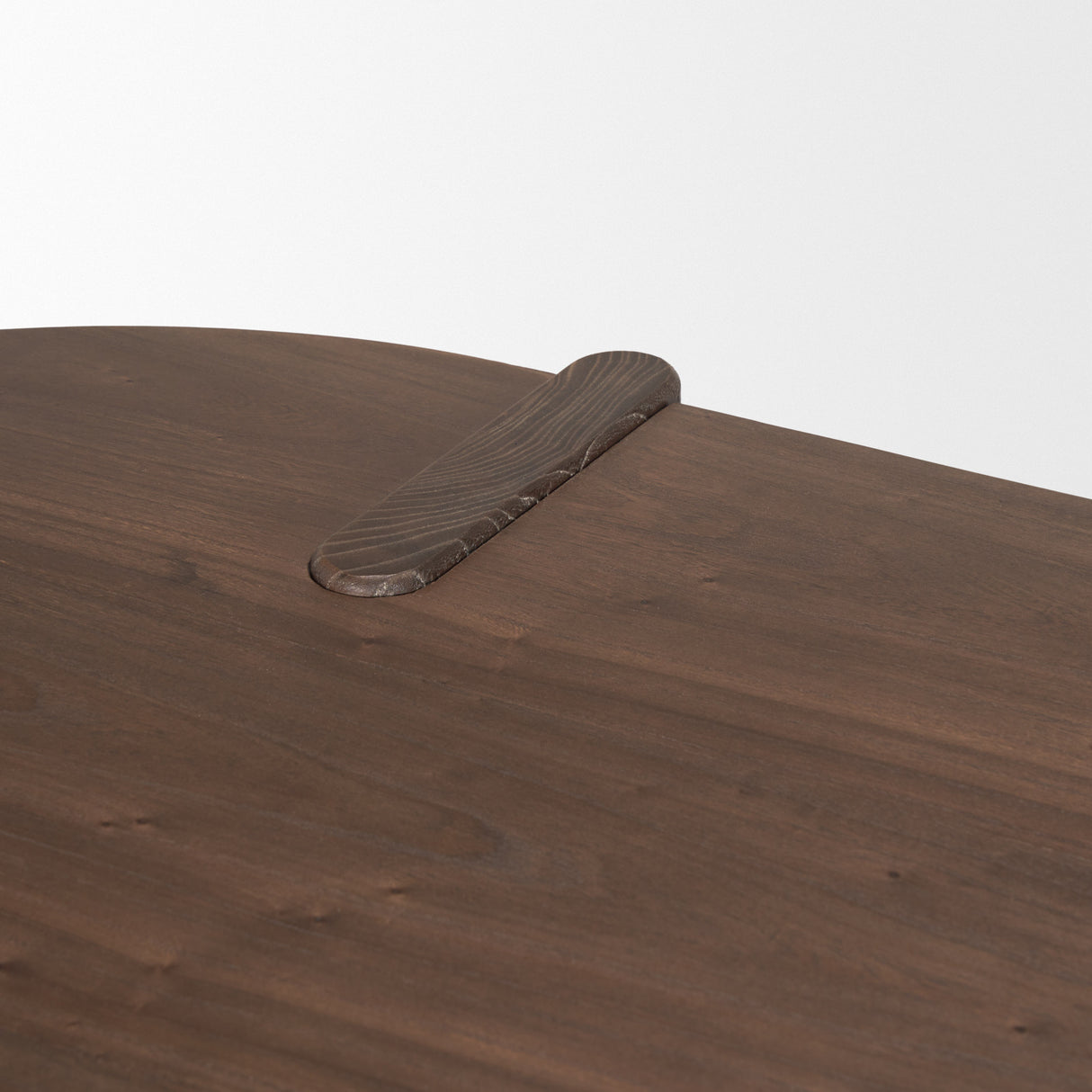 Sohan Dark Brown Elm Wood Oblong Desk from Mercana - Luna Furniture
