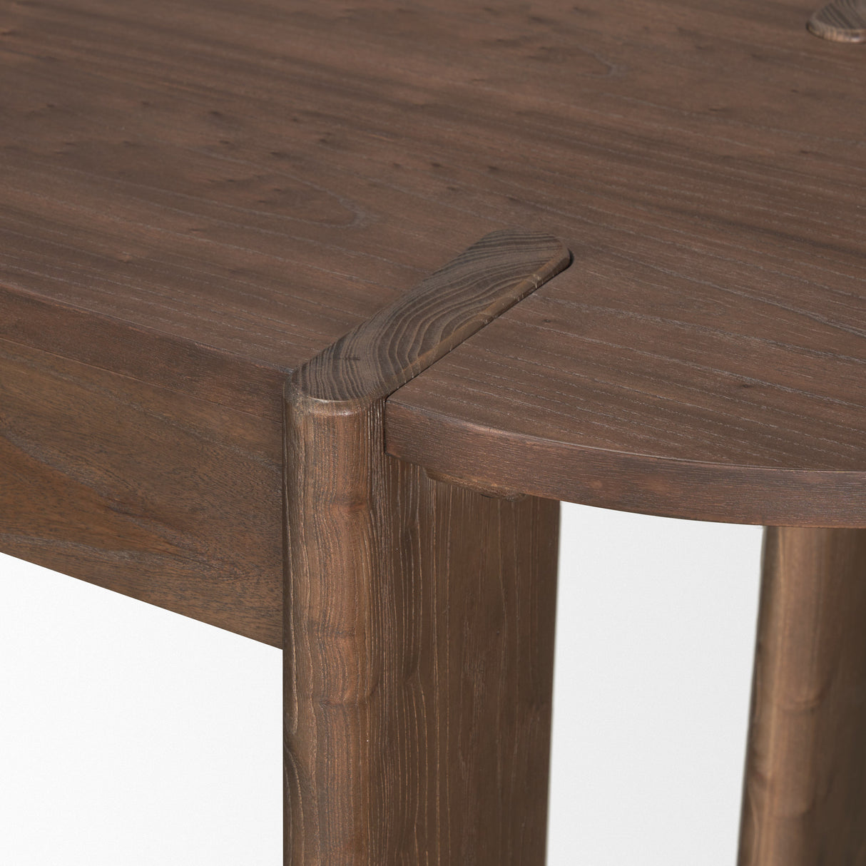 Sohan Dark Brown Elm Wood Oblong Desk from Mercana - Luna Furniture