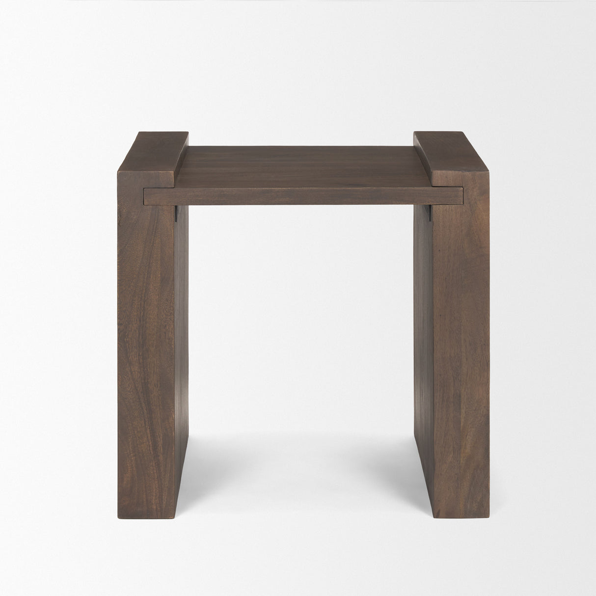Wesson Dark Brown Wood Accent Table from Mercana - Luna Furniture