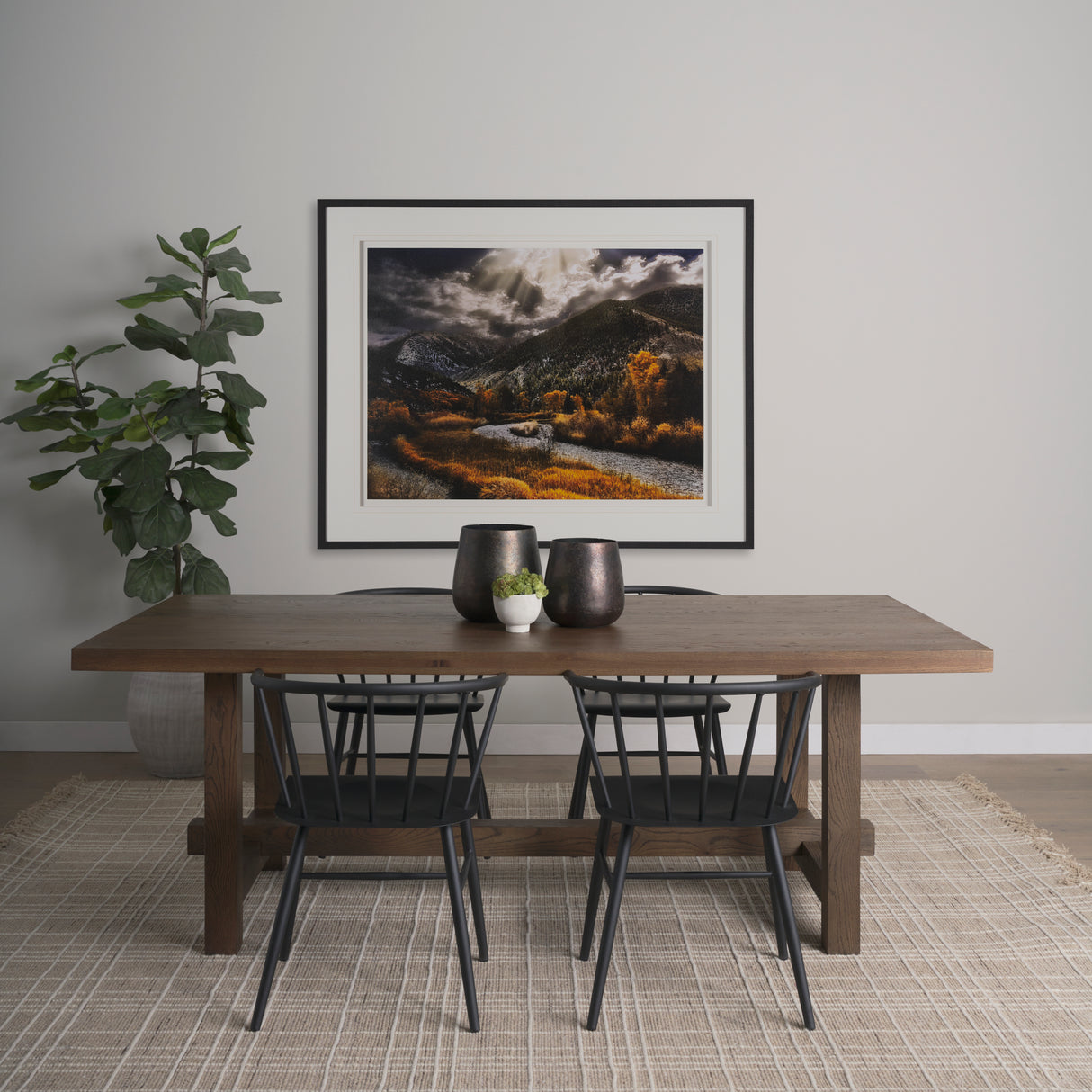 Summit Trail by Bobbie Goodrich a Hand Embellished Framed Photo Art Print Matted under Glass from Mercana - Luna Furniture