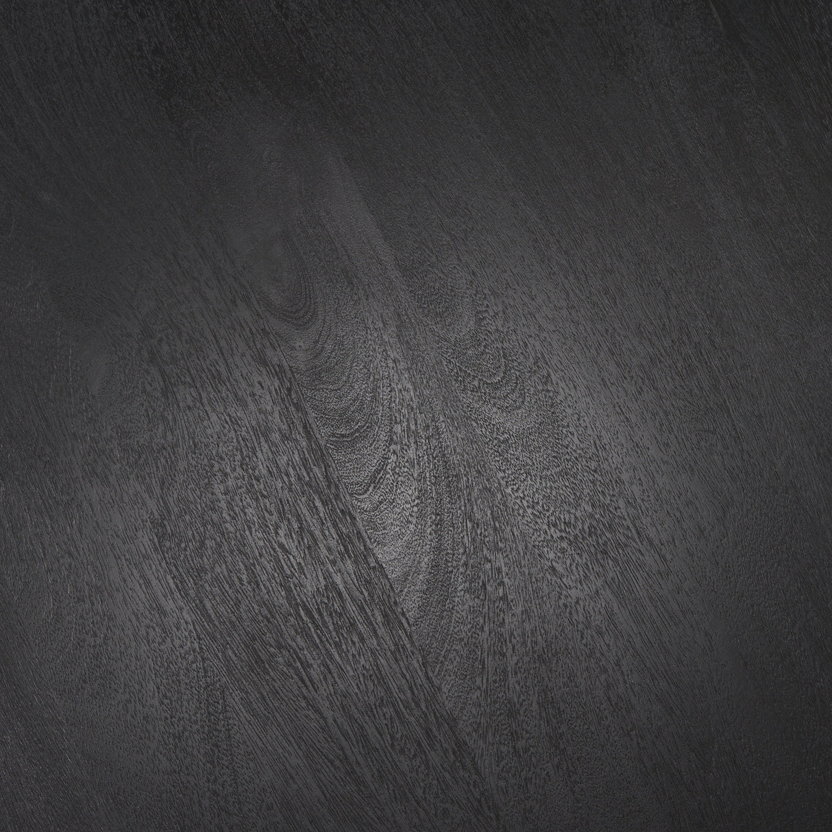 Soma Textured Black Mango Wood Round Dining Table from Mercana - Luna Furniture