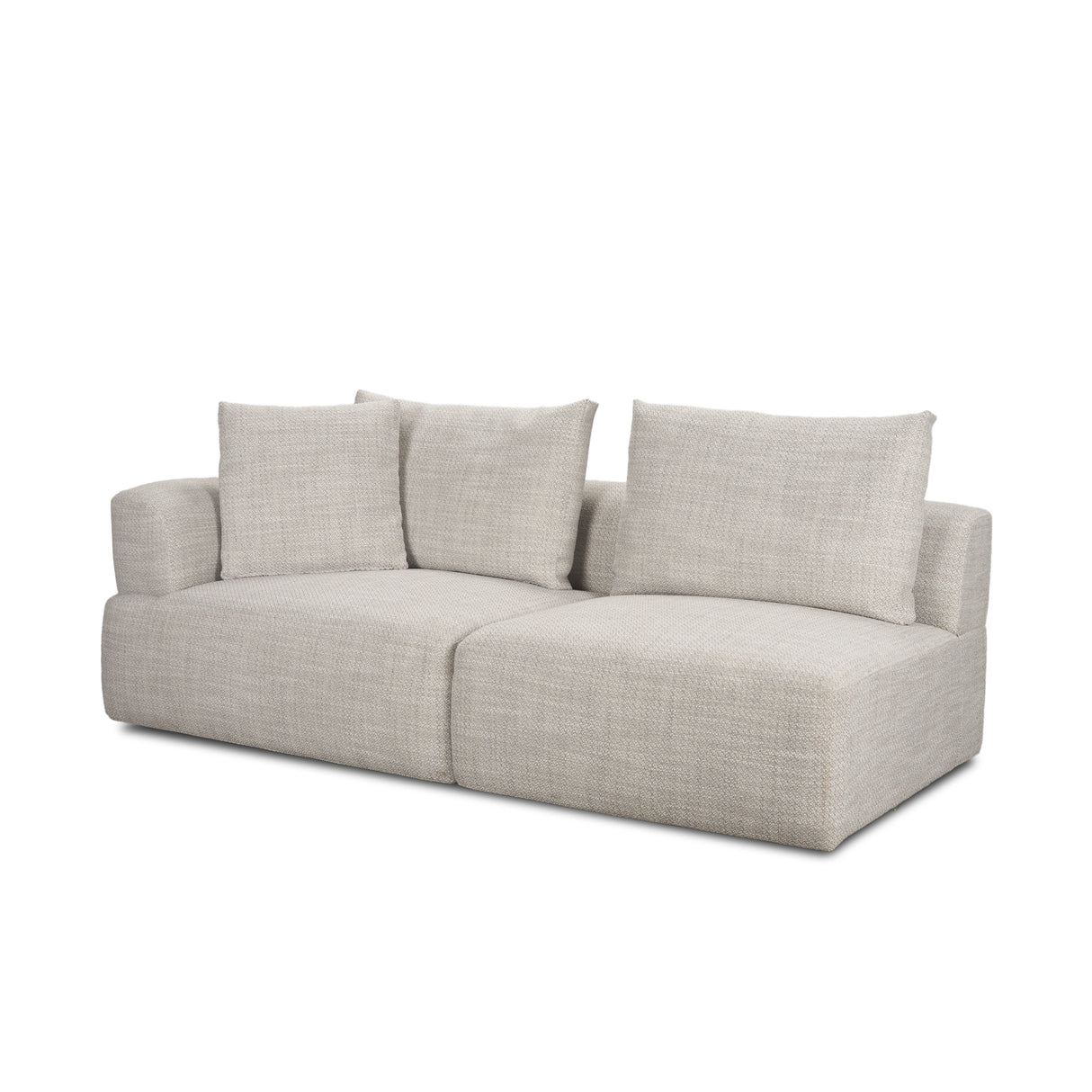 Warner Gray 3 Piece Sofa Set w/Corner Piece from Mercana - Luna Furniture
