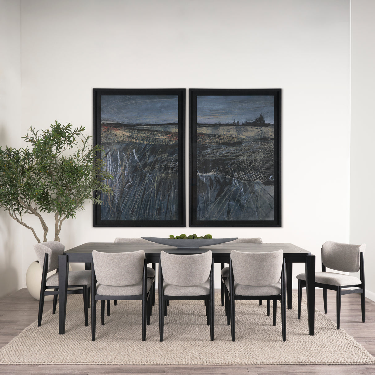 Captivating Views (Set of 2) by Mercana Studio a Hand Embellished Framed Art Print Matted under Glas from Mercana - Luna Furniture