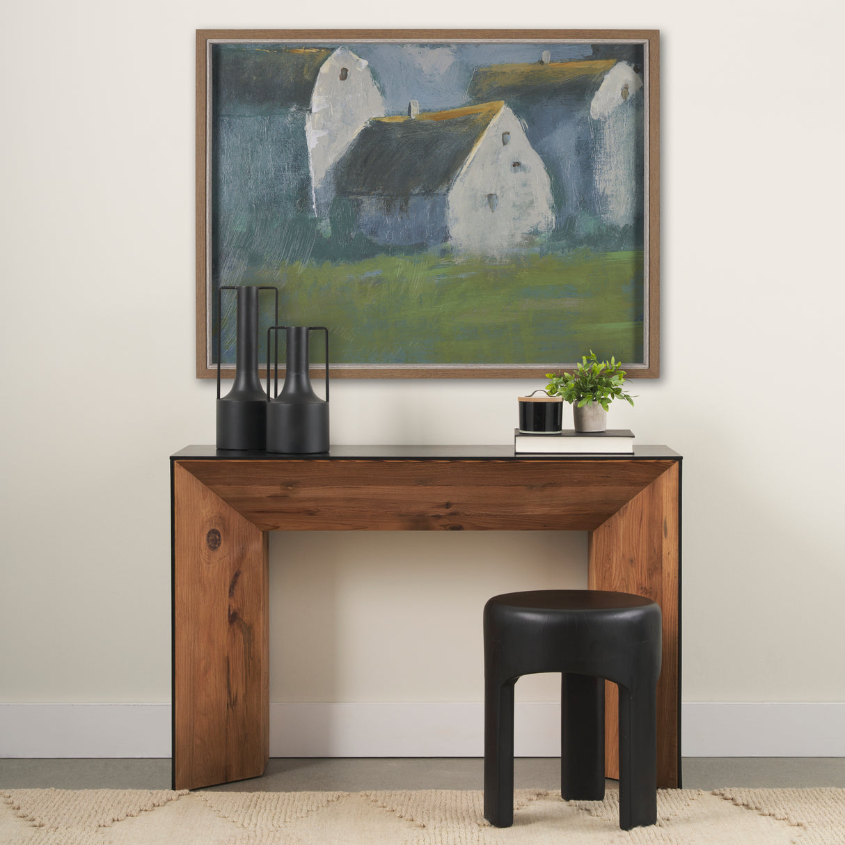Structured View III by Mercana Studio a Hand Embellished Framed Art Print from Mercana - Luna Furniture