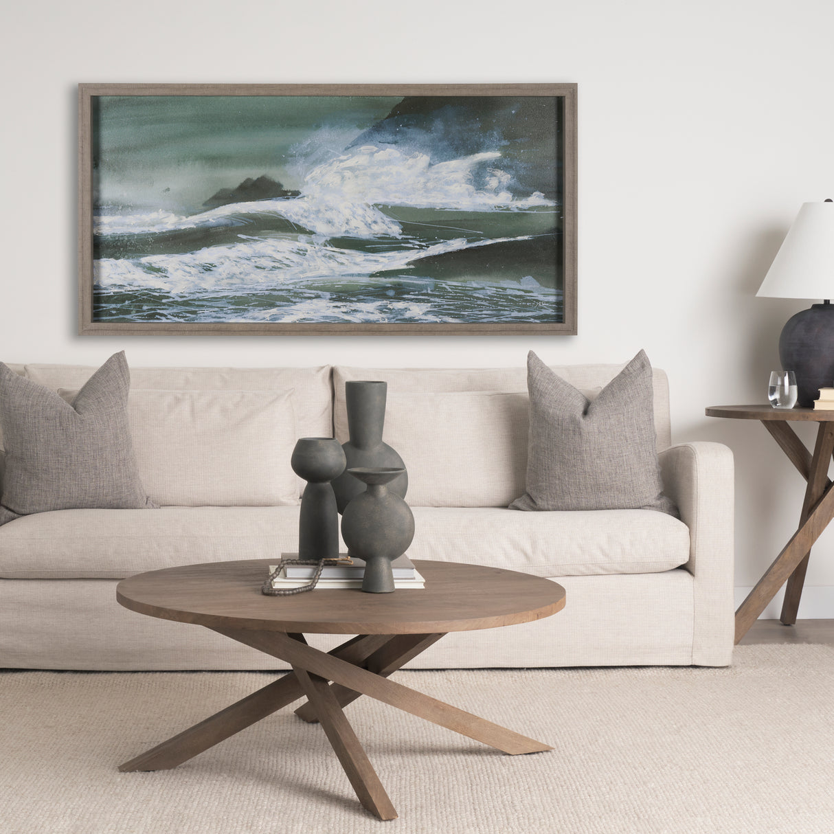 Stormy Coast I by Mercana Studio a Hand Embellished Framed Photo Art Print from Mercana - Luna Furniture