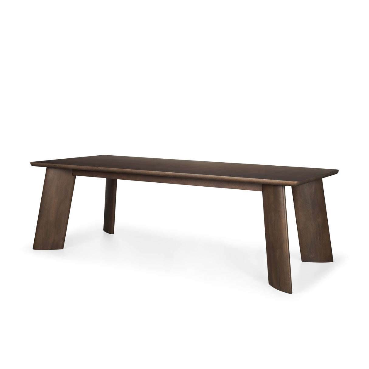 Jonan Solid Dark Brown Mango Wood Rectangular Dining Table from Mercana - Luna Furniture